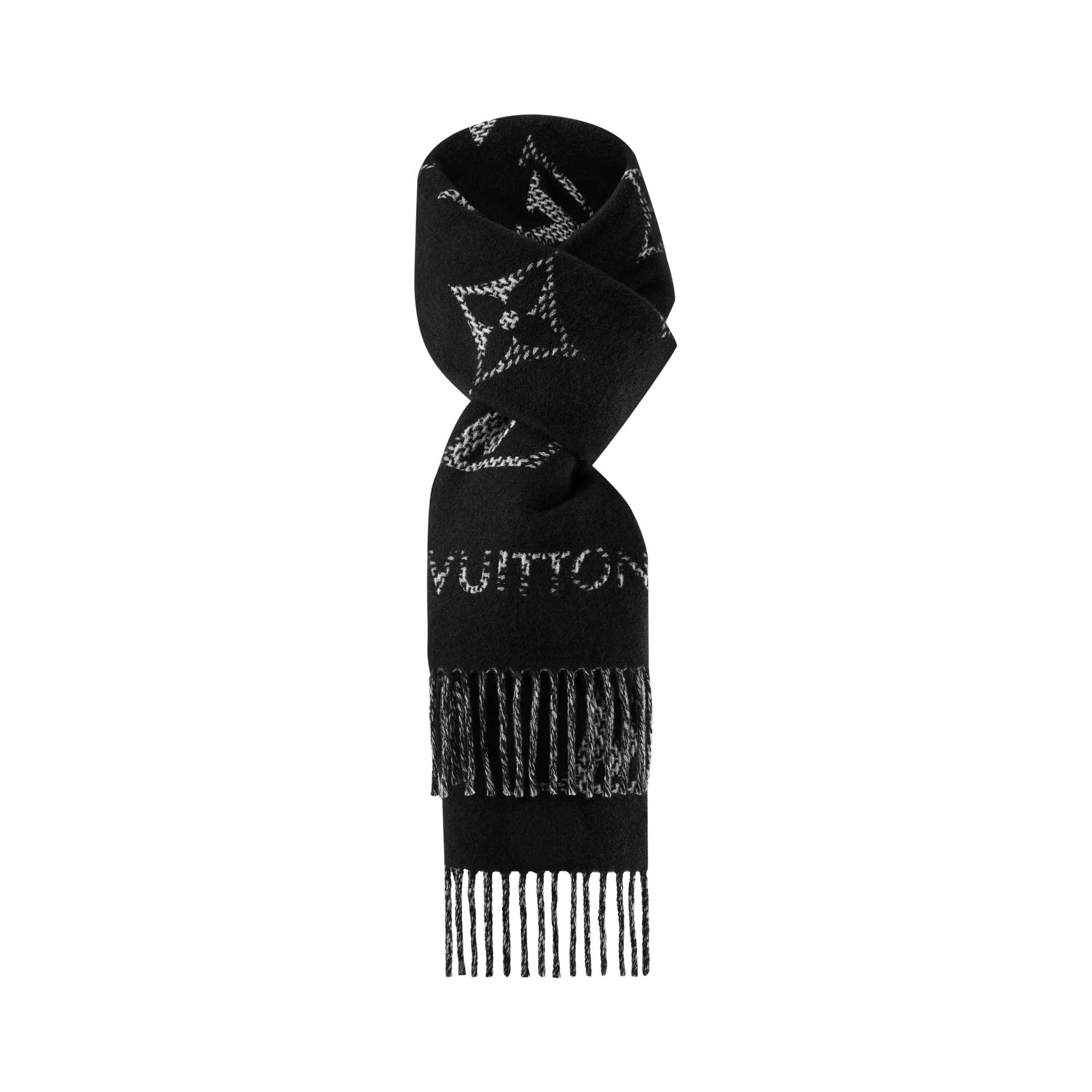 S00 Accessories Scarves Monogram Check Scarf | Louis Vuitton ® (Product zoom)