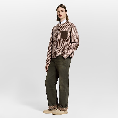 Ready-to-Wear Blazers and Jackets Monogram Chic Collarless Tweed Jacket | Louis Vuitton ® (Product zoom)