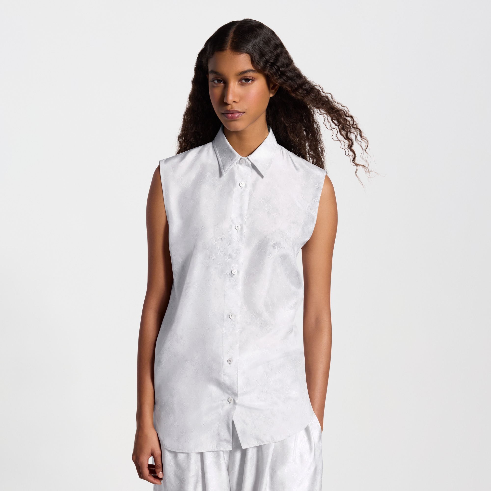 Monogram Cloud Sleeveless Shirt - Women - Ready-to-Wear | LOUIS 