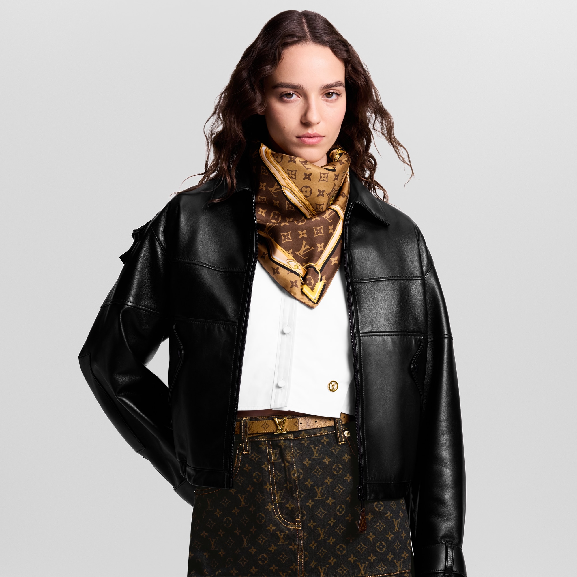 S00 Accessories Silk Squares and Bandeaus  Monogram Confidential square | Louis Vuitton ® (Product zoom)