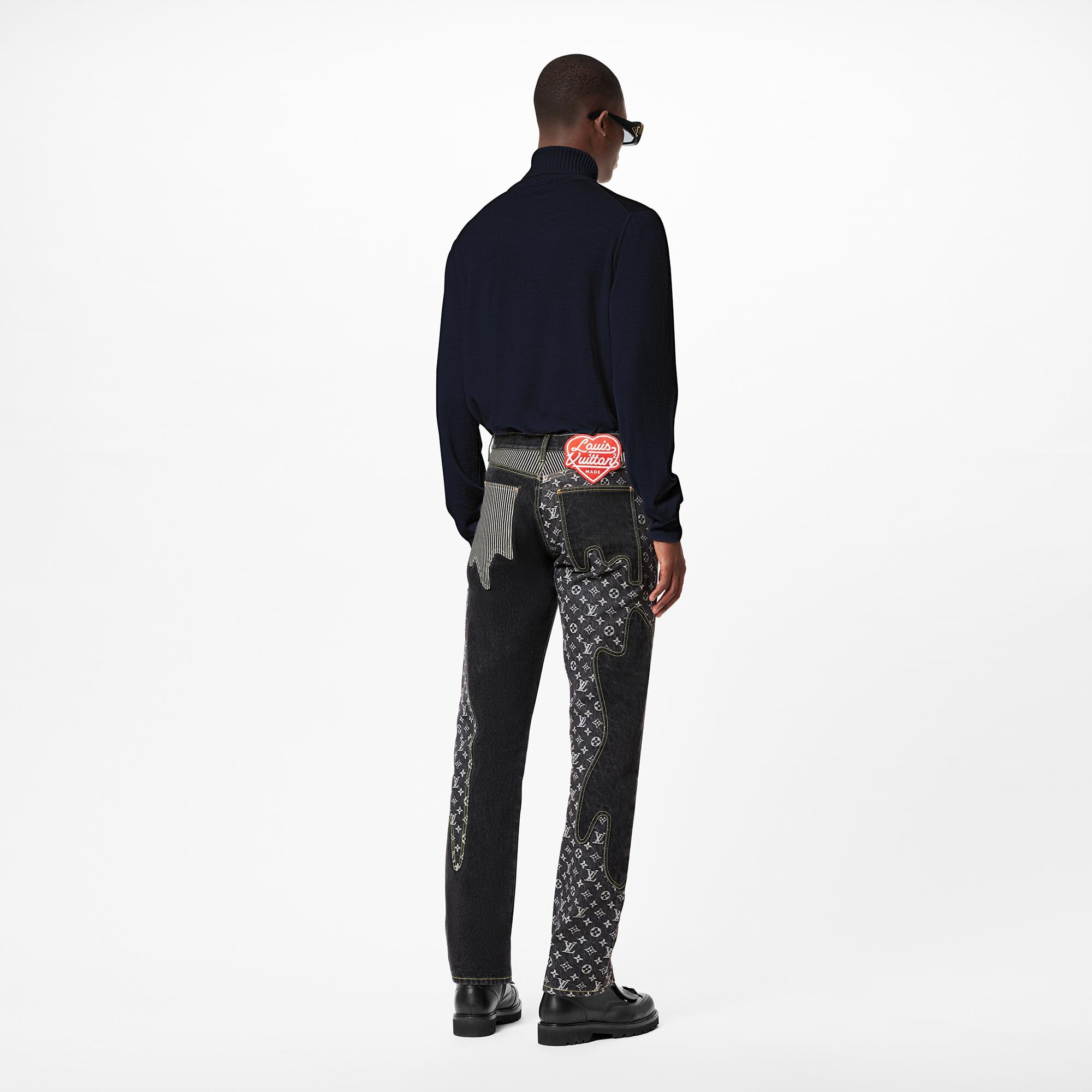 louis vuitton black jeans