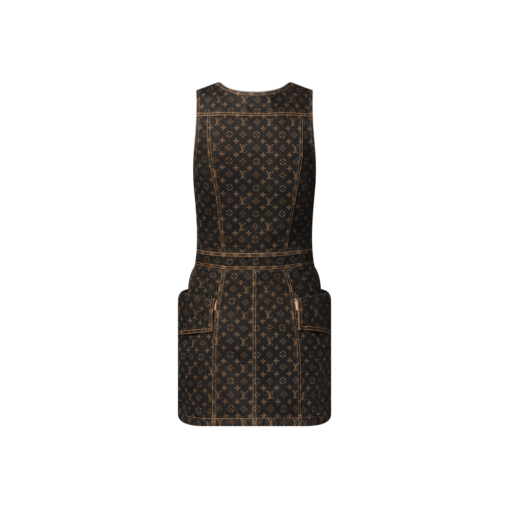  Ready-to-Wear Dresses Monogram Denim Button Front Dress | Louis Vuitton ® (Product zoom)