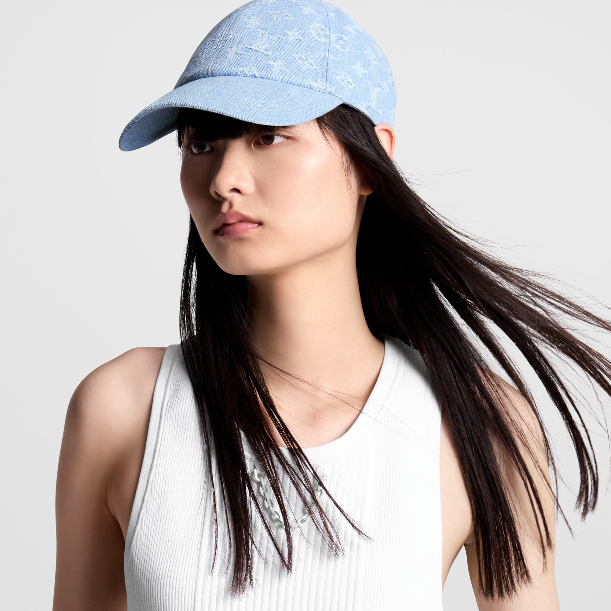 S00 Accessories Hats and Gloves Monogram Denim Cap | Louis Vuitton ® (Product zoom)