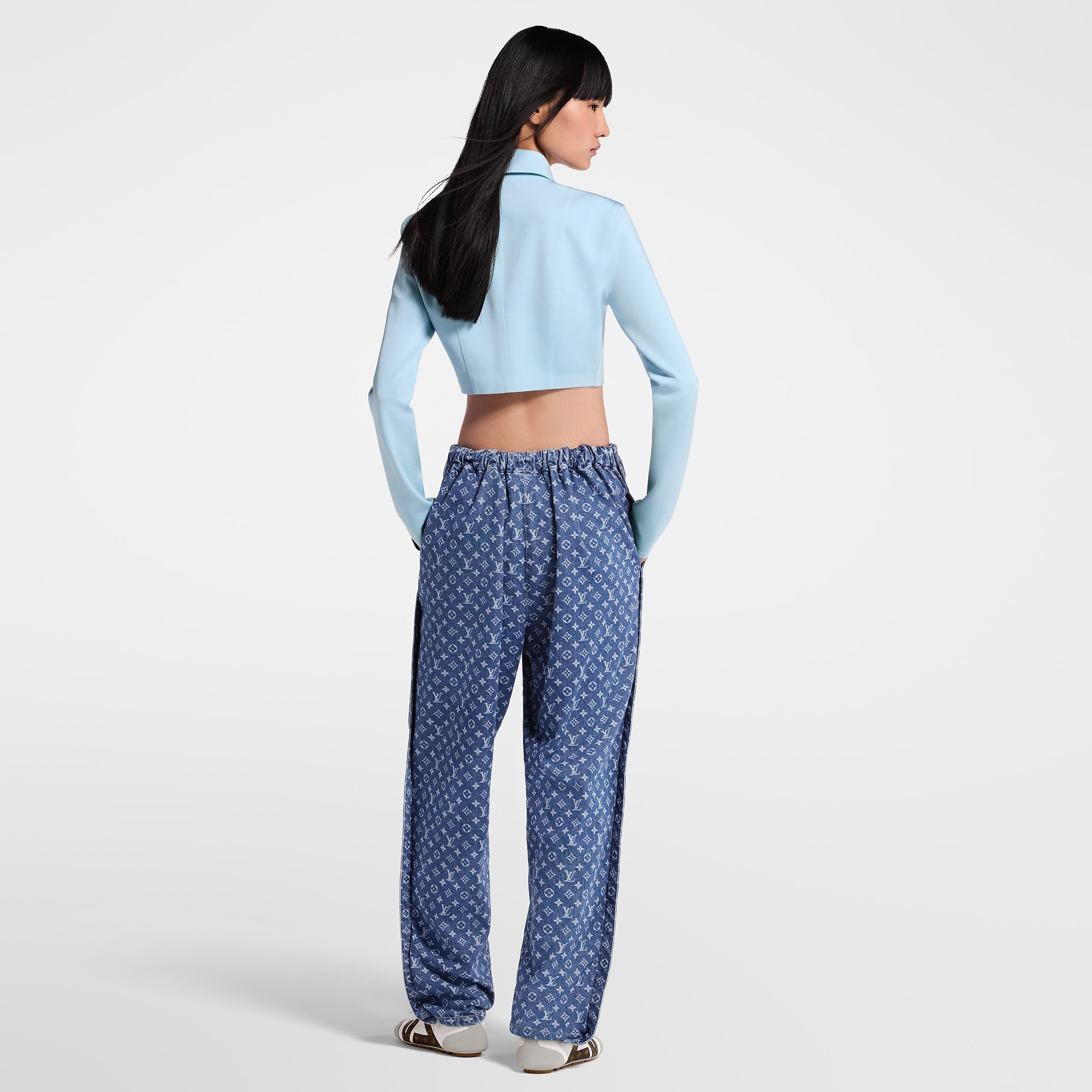 Monogram Denim Pants