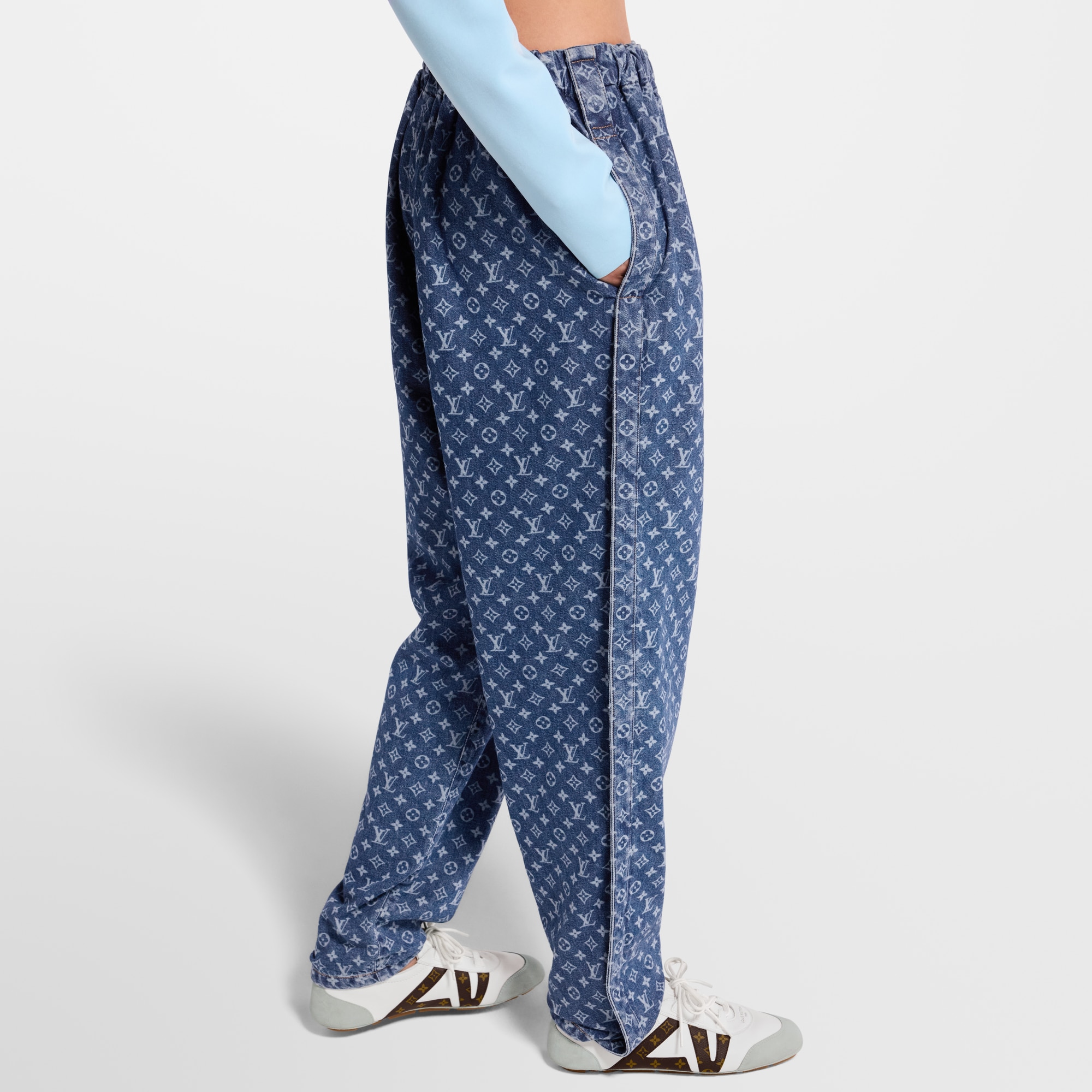  Ready-to-Wear Pants Monogram Denim Pants | Louis Vuitton ® (Product zoom)