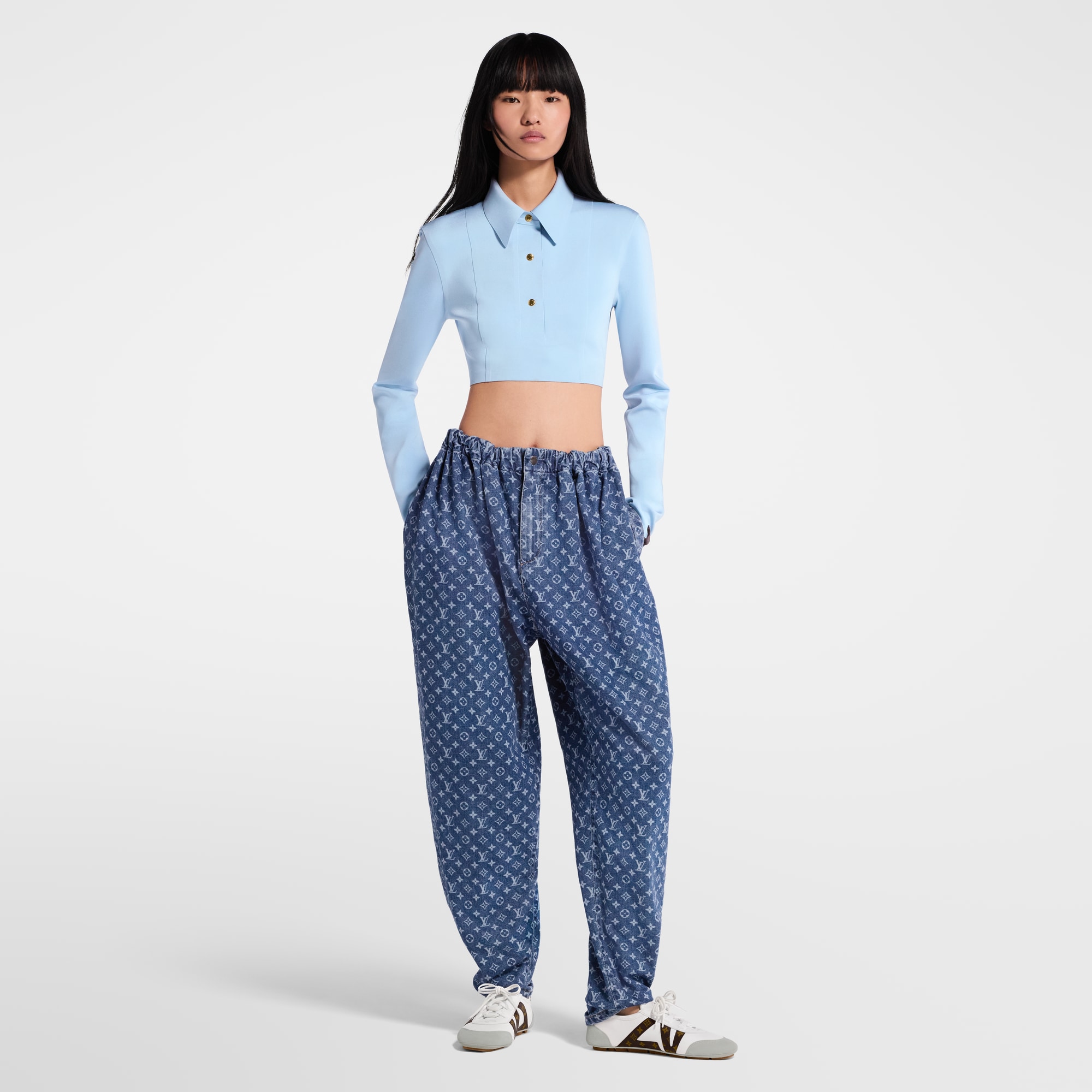  Ready-to-Wear Pants Monogram Denim Pants | Louis Vuitton ® (Product zoom)