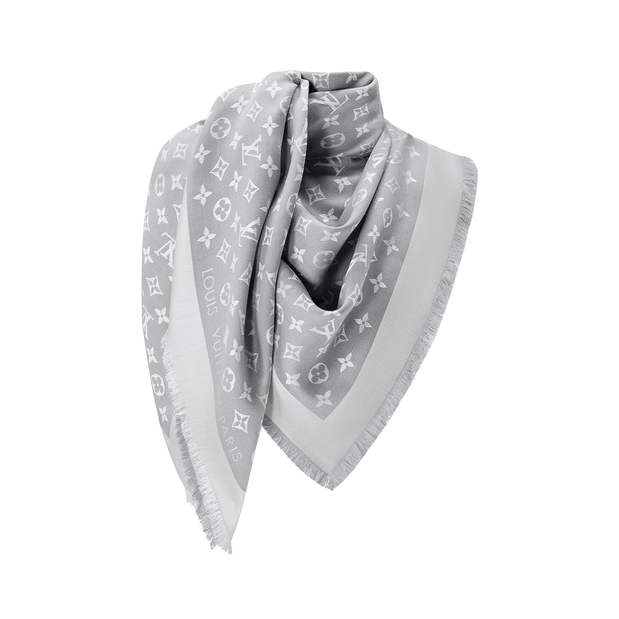 Monogram Denim Shawl