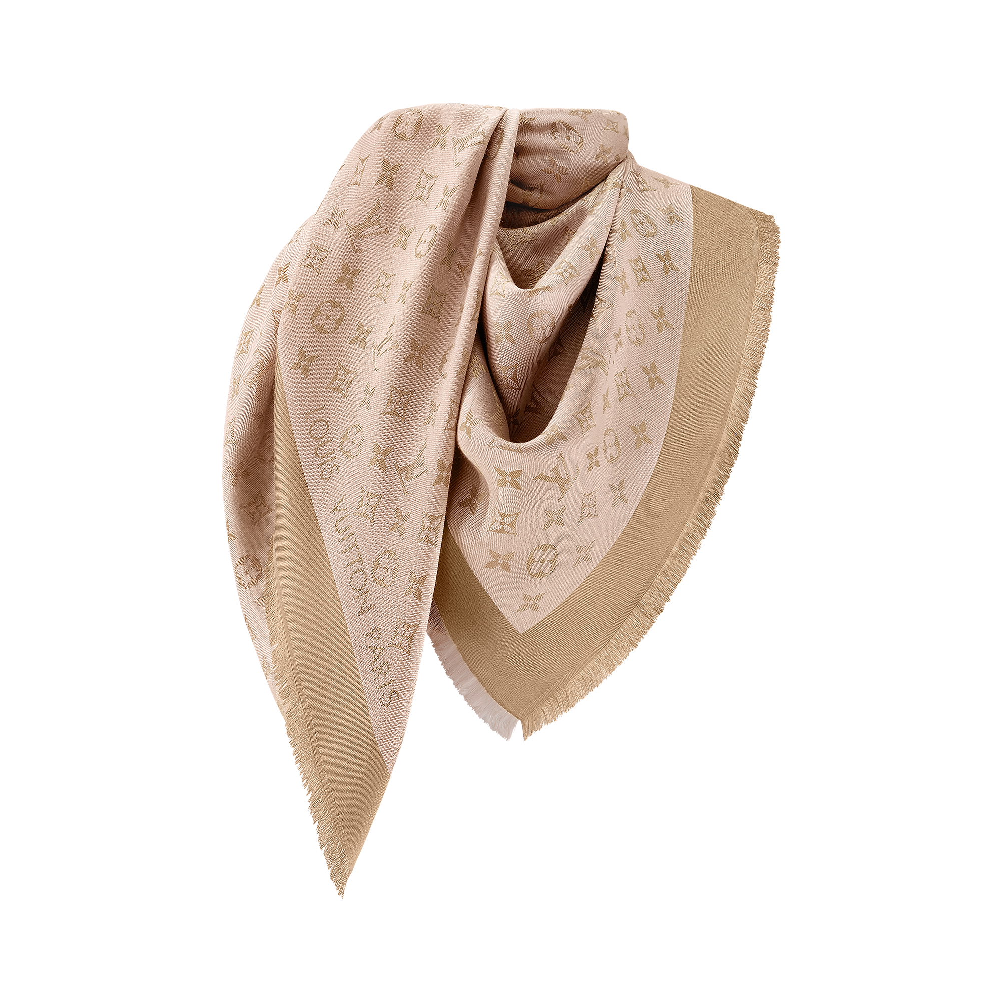 Monogram Denim Shawl