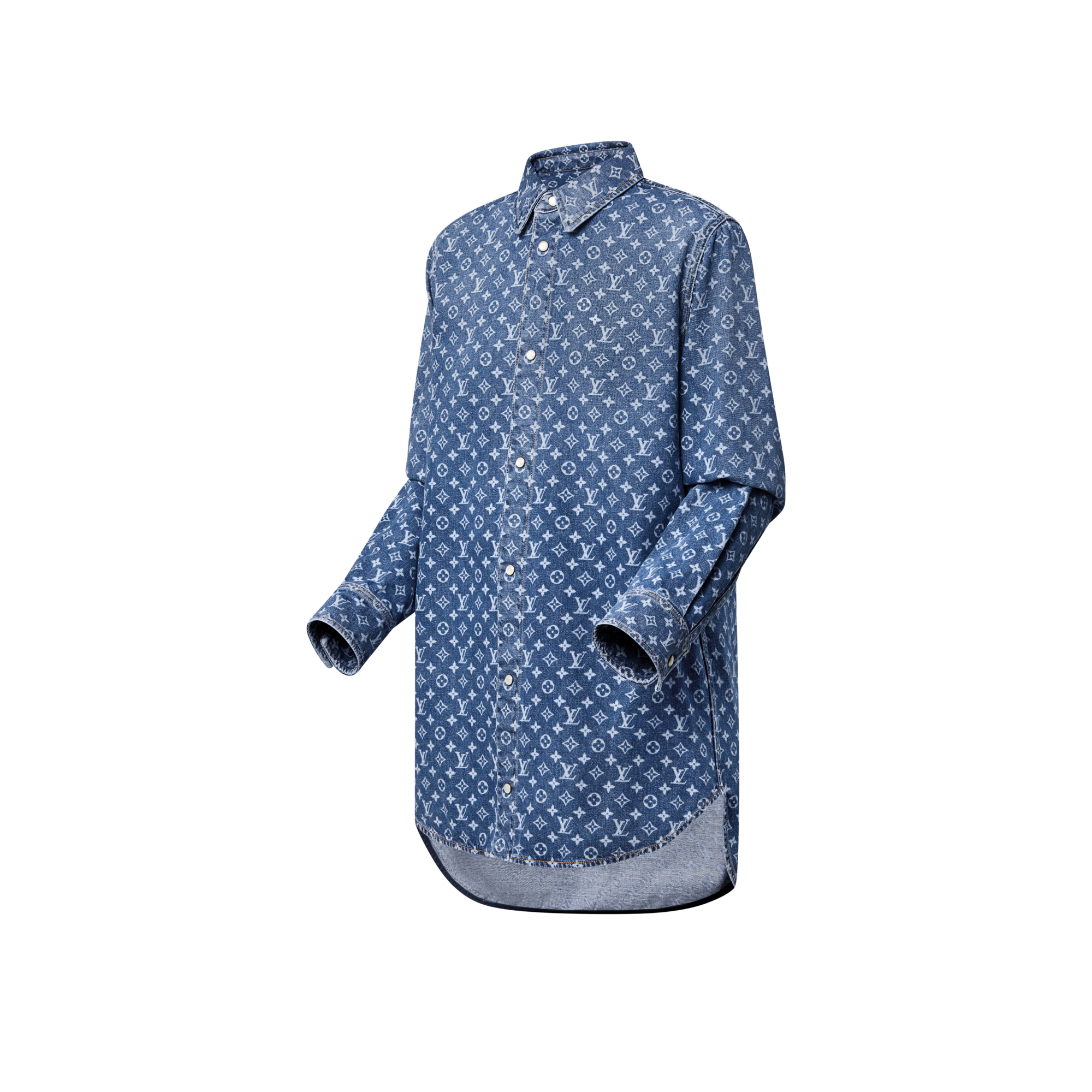  Ready-to-Wear Tops Monogram Denim Shirt | Louis Vuitton ® (Product zoom)