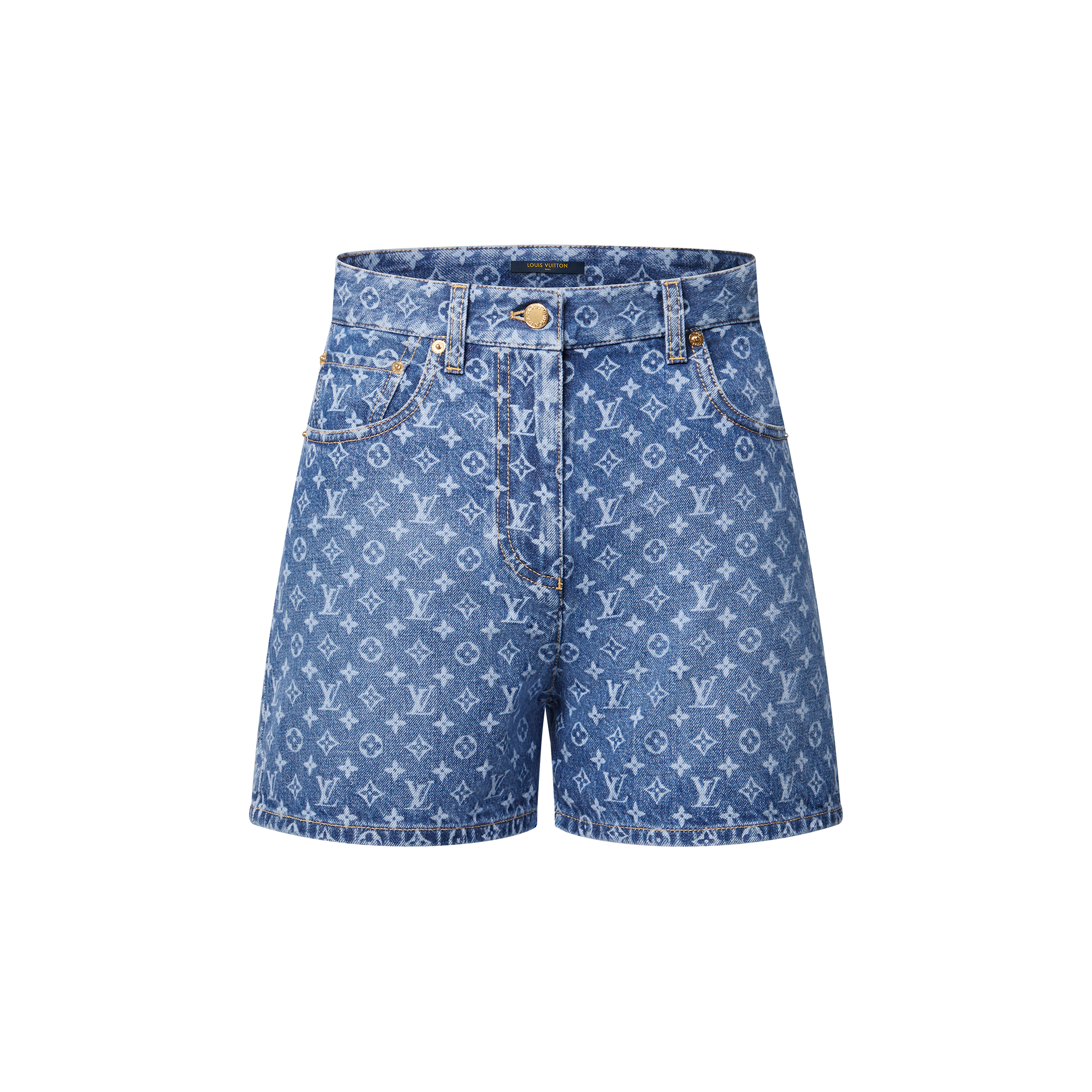  Ready-to-Wear Skirts and Shorts Monogram Denim Shorts | Louis Vuitton ® (Product zoom)