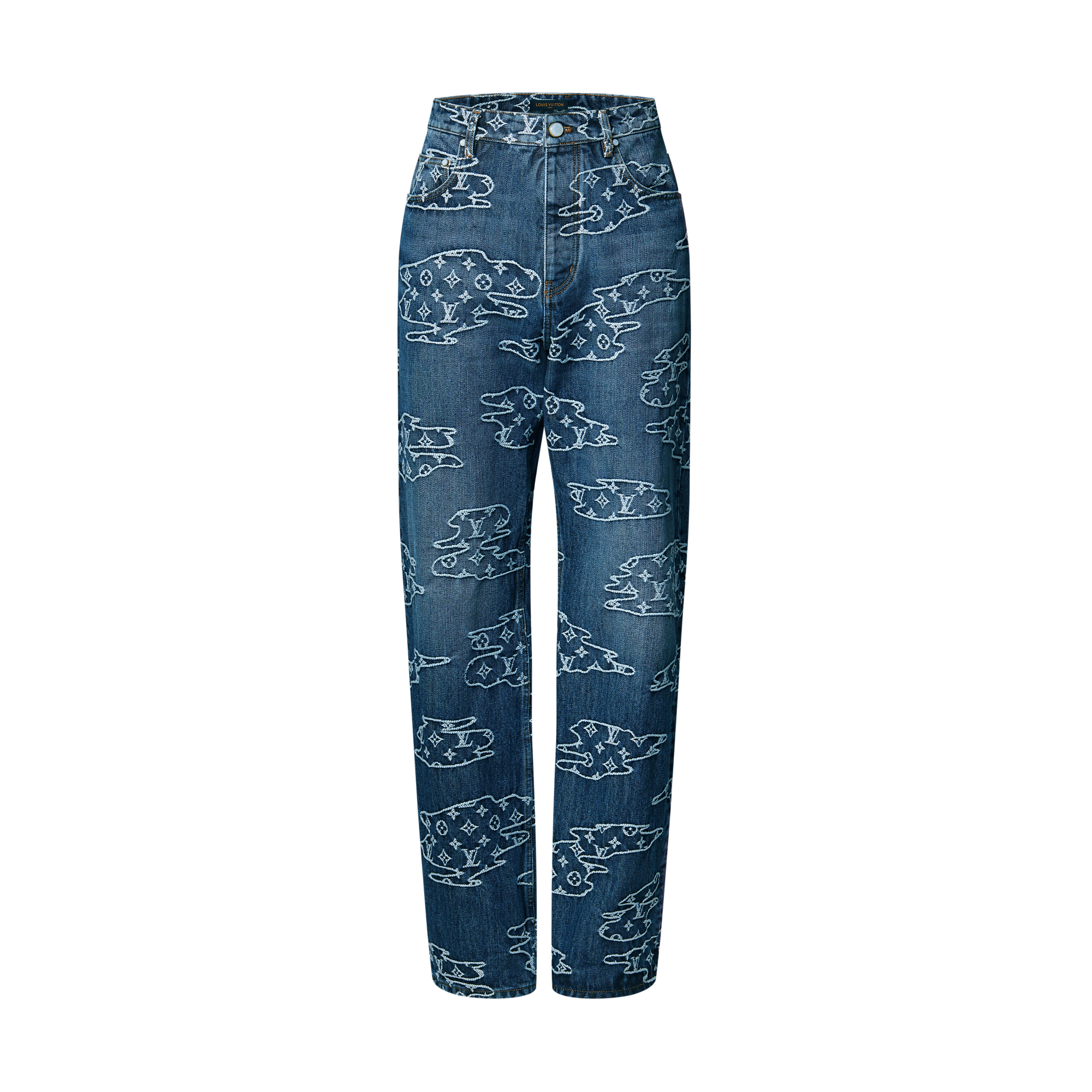 Monogram Denim Skate Pants