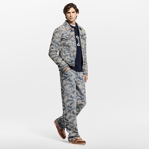 Ready-to-Wear Denim Monogram Denim Skate Pants | Louis Vuitton ® (Product zoom)