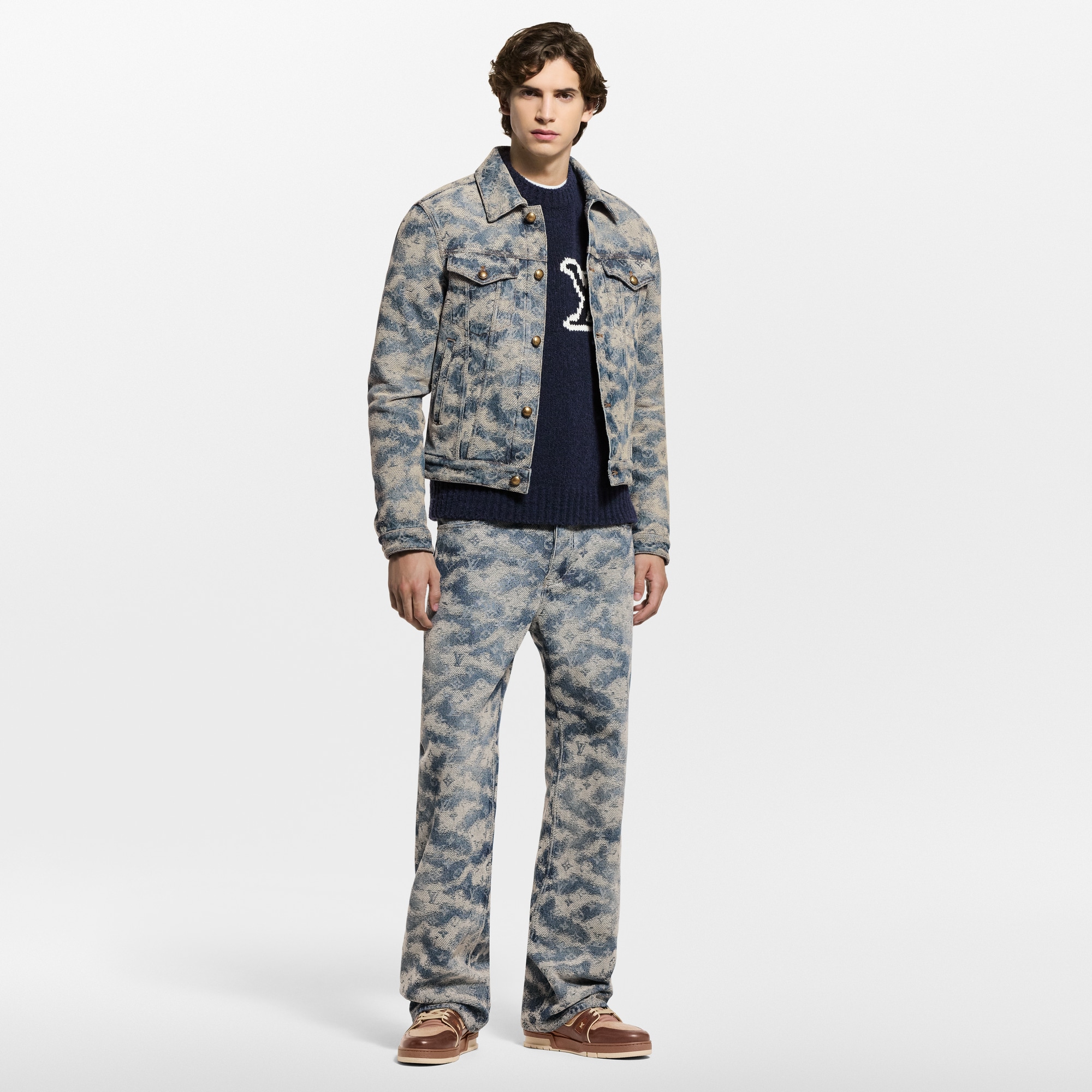  Ready-to-Wear Coats and Outerwear Monogram Denim Trucker Jacket | Louis Vuitton ® (Product zoom)