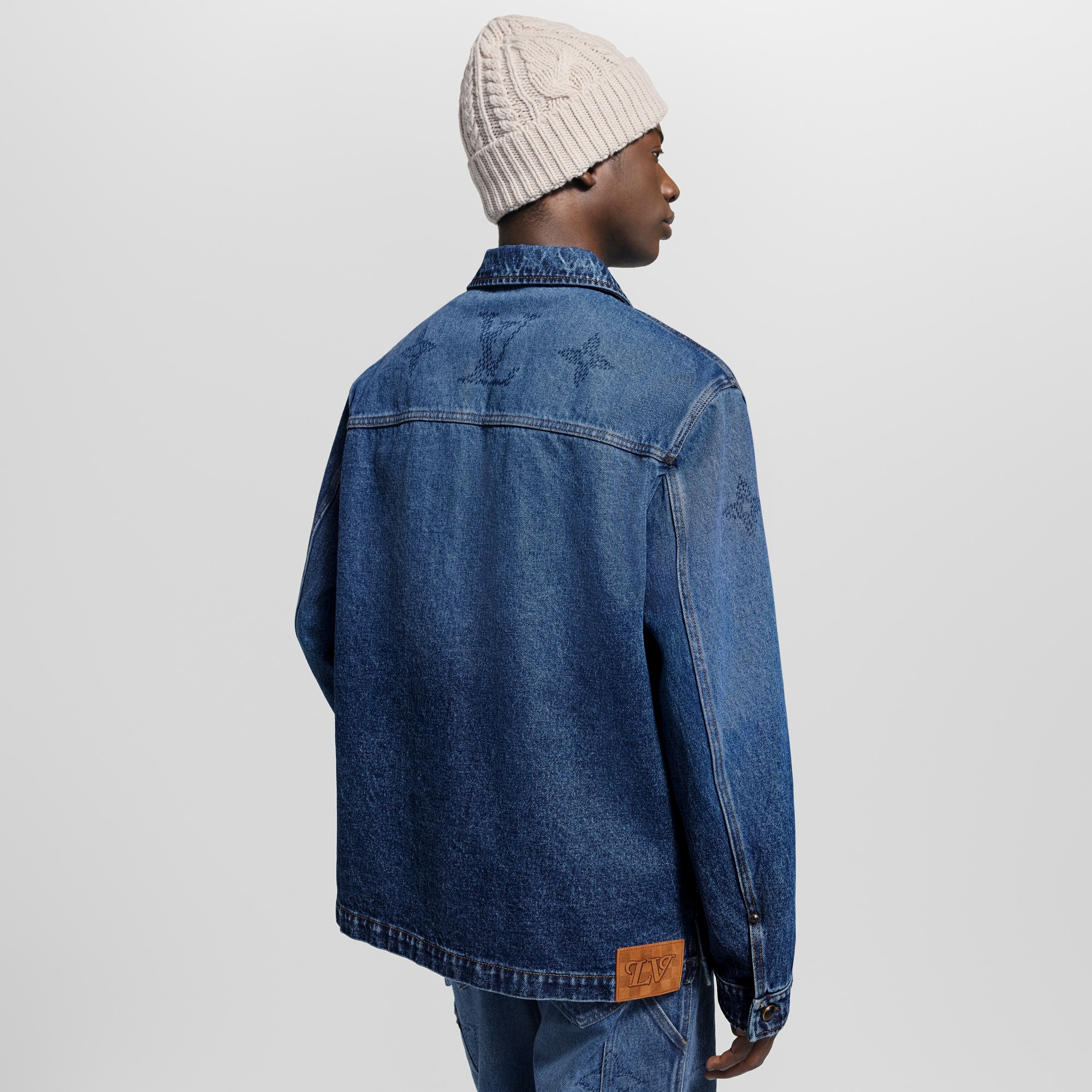  Ready-to-Wear All Ready-to-Wear Monogram Denim Workwear Overshirt | Louis Vuitton ® (Product zoom)