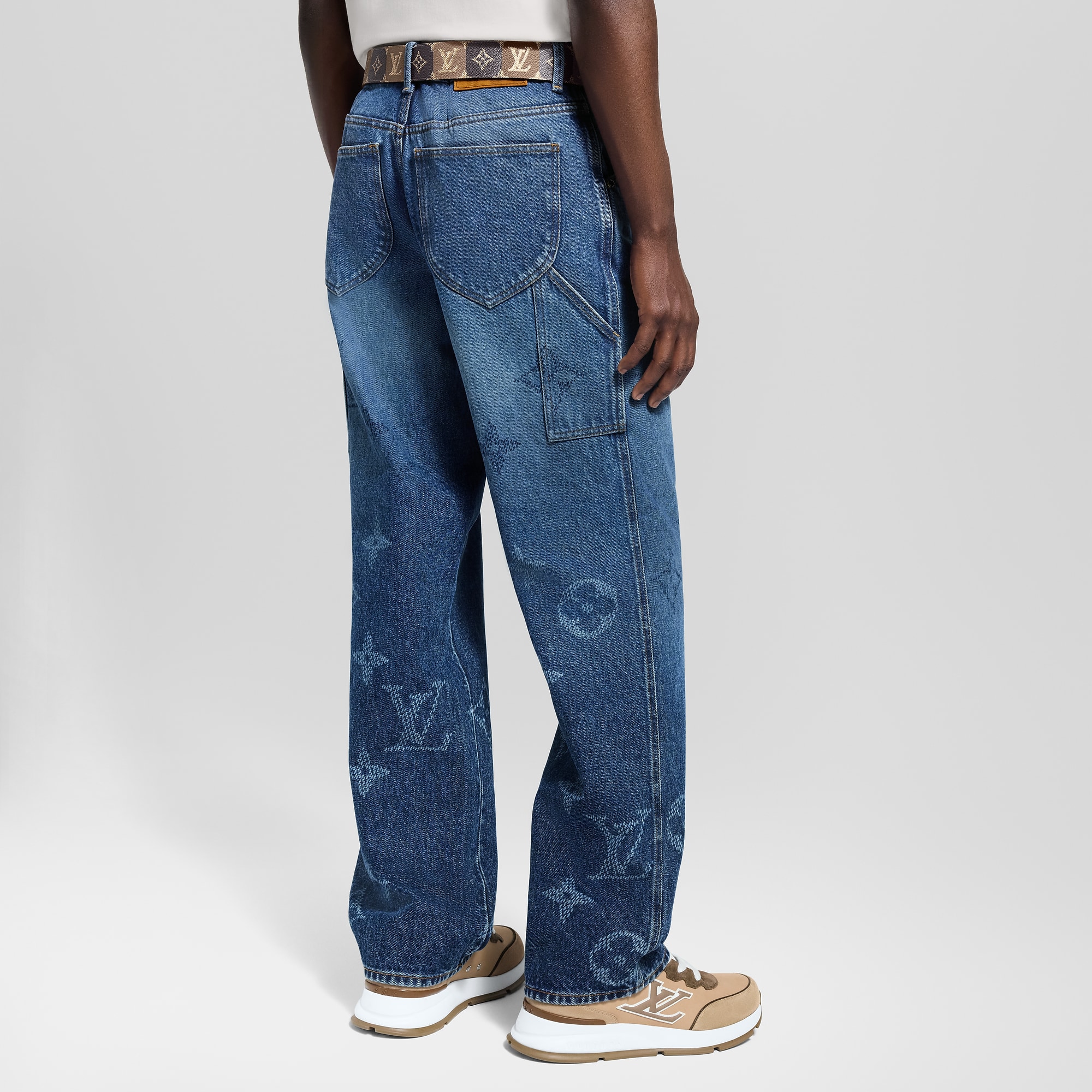 Monogram Denim Workwear Pants