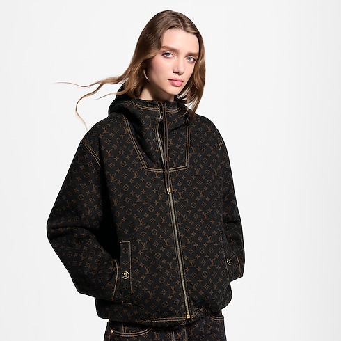 Ready-to-Wear Coats and Jackets Monogram Denim Zip-Up Jacket | Louis Vuitton ® (Product zoom)