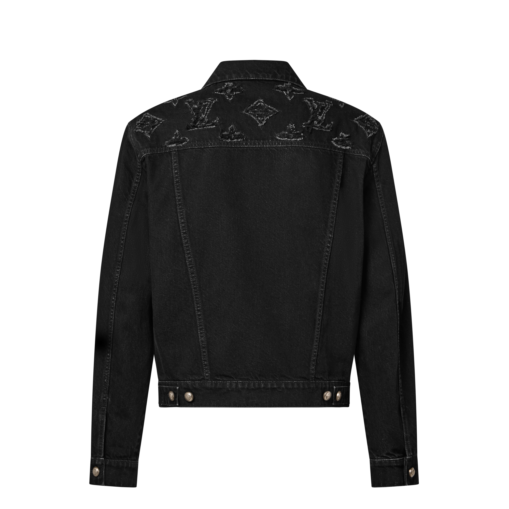 Monogram Destroy Denim Trucker Jacket