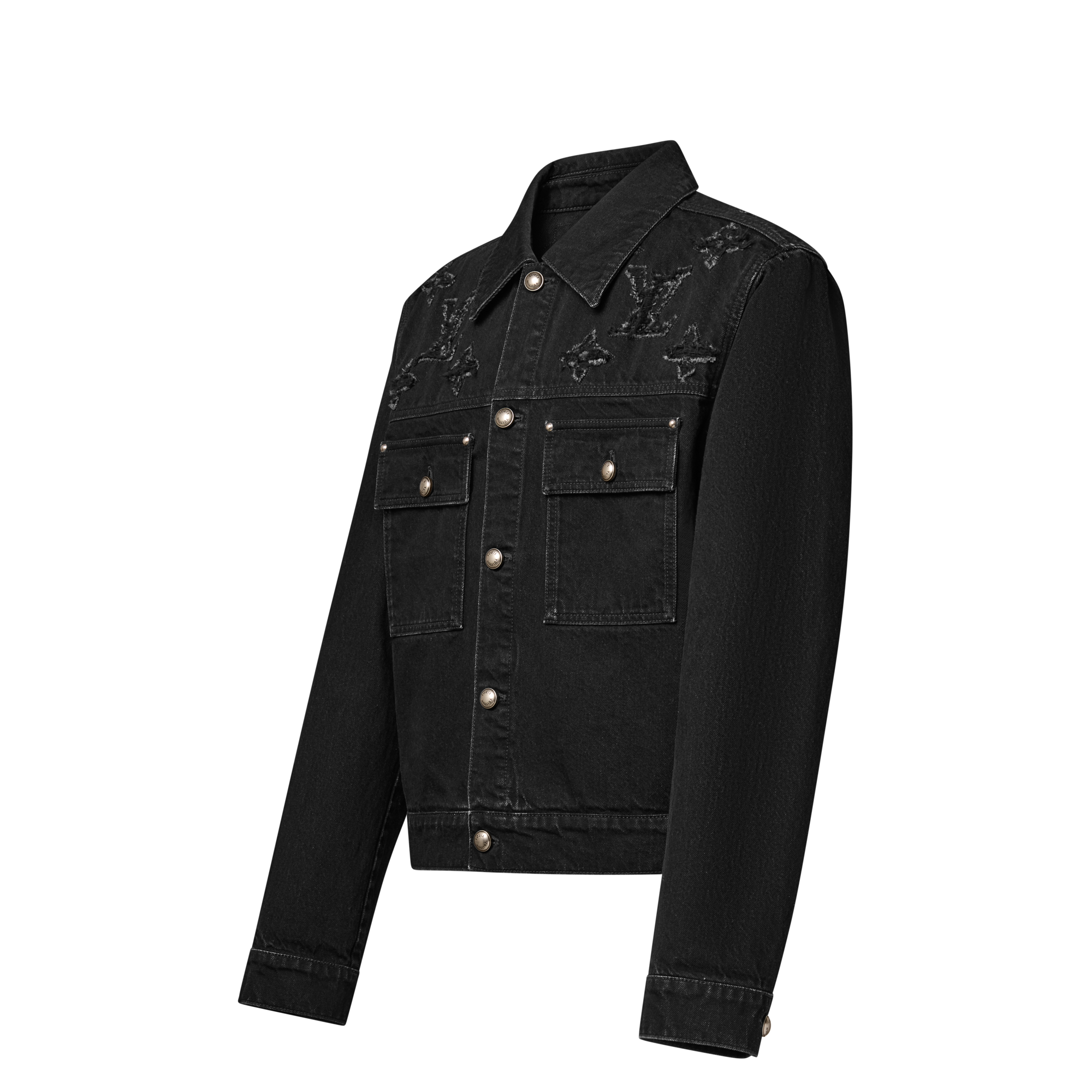  Ready-to-Wear Coats and Outerwear Monogram Destroy Denim Trucker Jacket | Louis Vuitton ® (Product zoom)
