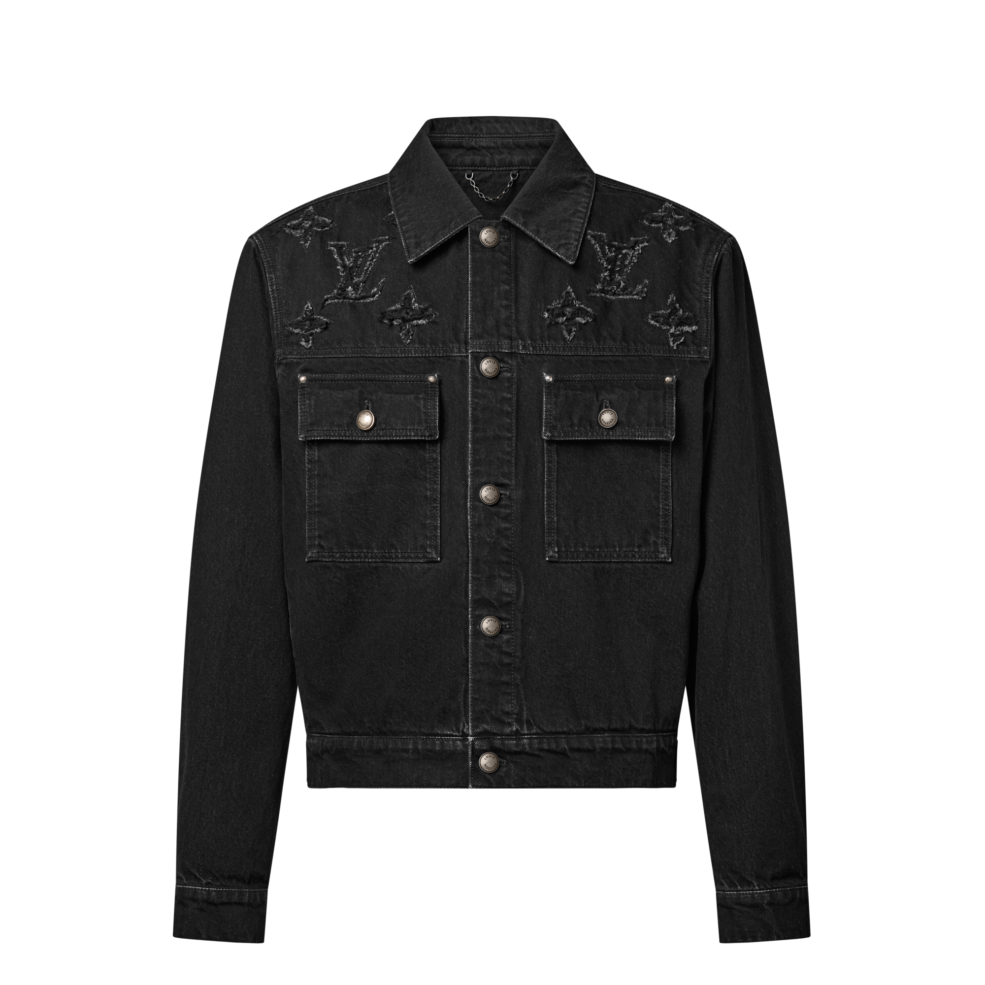  Ready-to-Wear Coats and Outerwear Monogram Destroy Denim Trucker Jacket | Louis Vuitton ® (Product zoom)