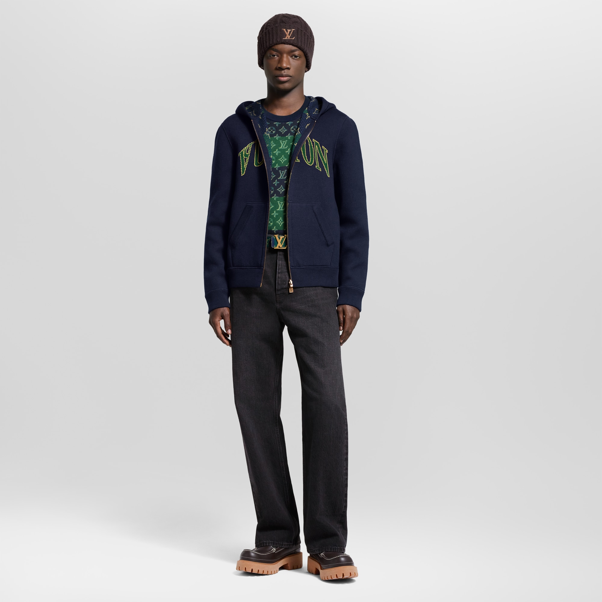  Ready-to-Wear All Ready-to-Wear Monogram Double Face Reversible Hoodie | Louis Vuitton ® (Product zoom)