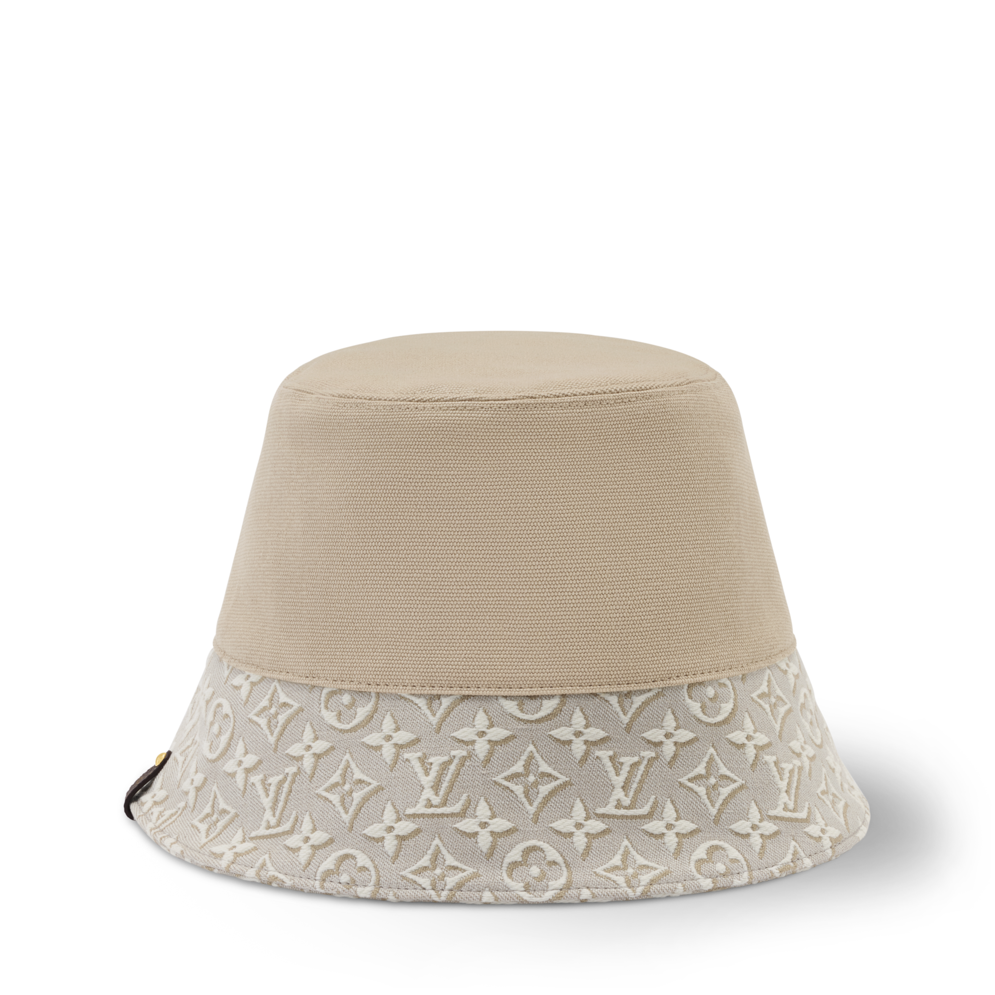Lux Tan wide rimmed Monogram Bucket Hat NWT Louis Vuitton - Brown Monogram Reversible Nylon Bucket Hat  main image 4