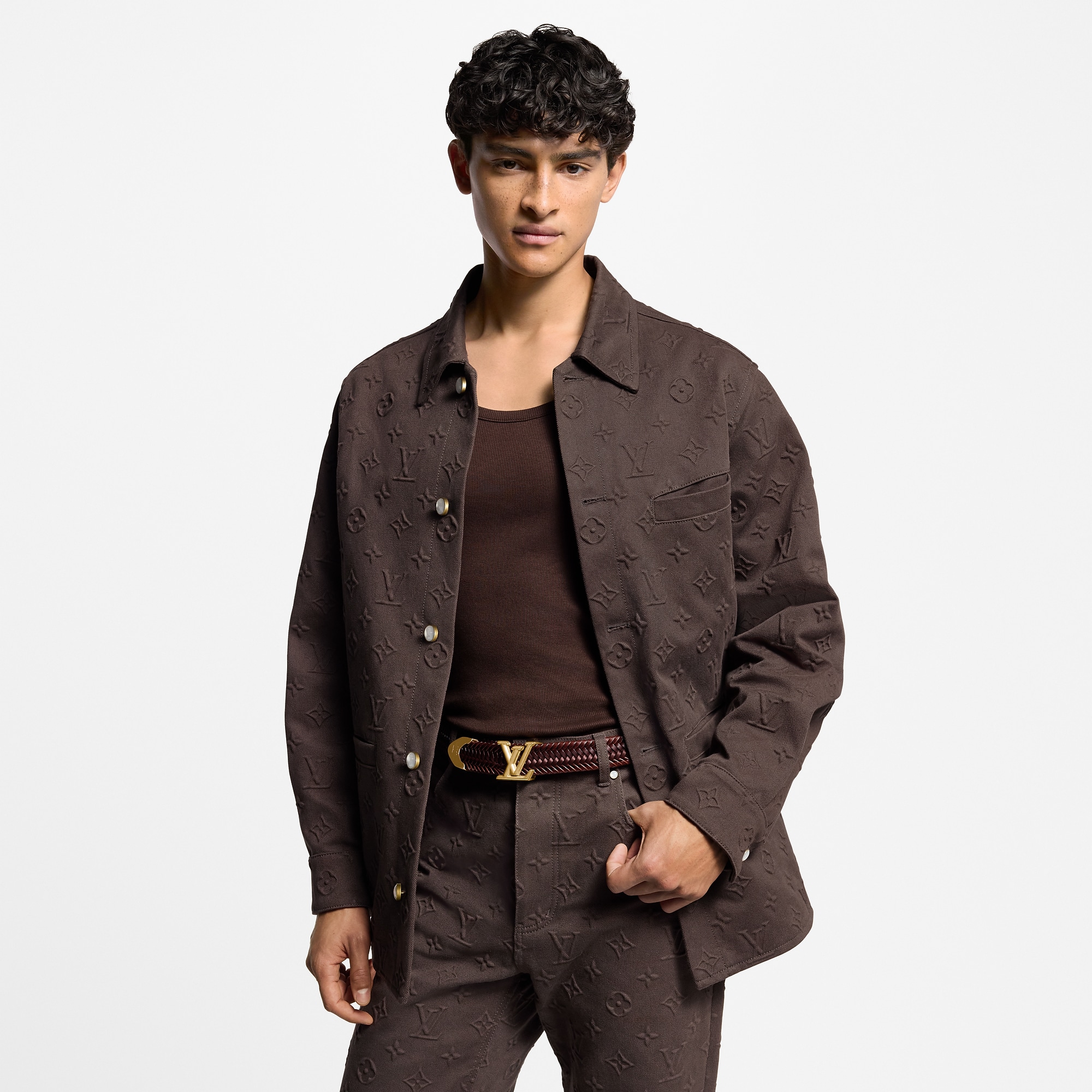 Monogram Embossed Overshirt