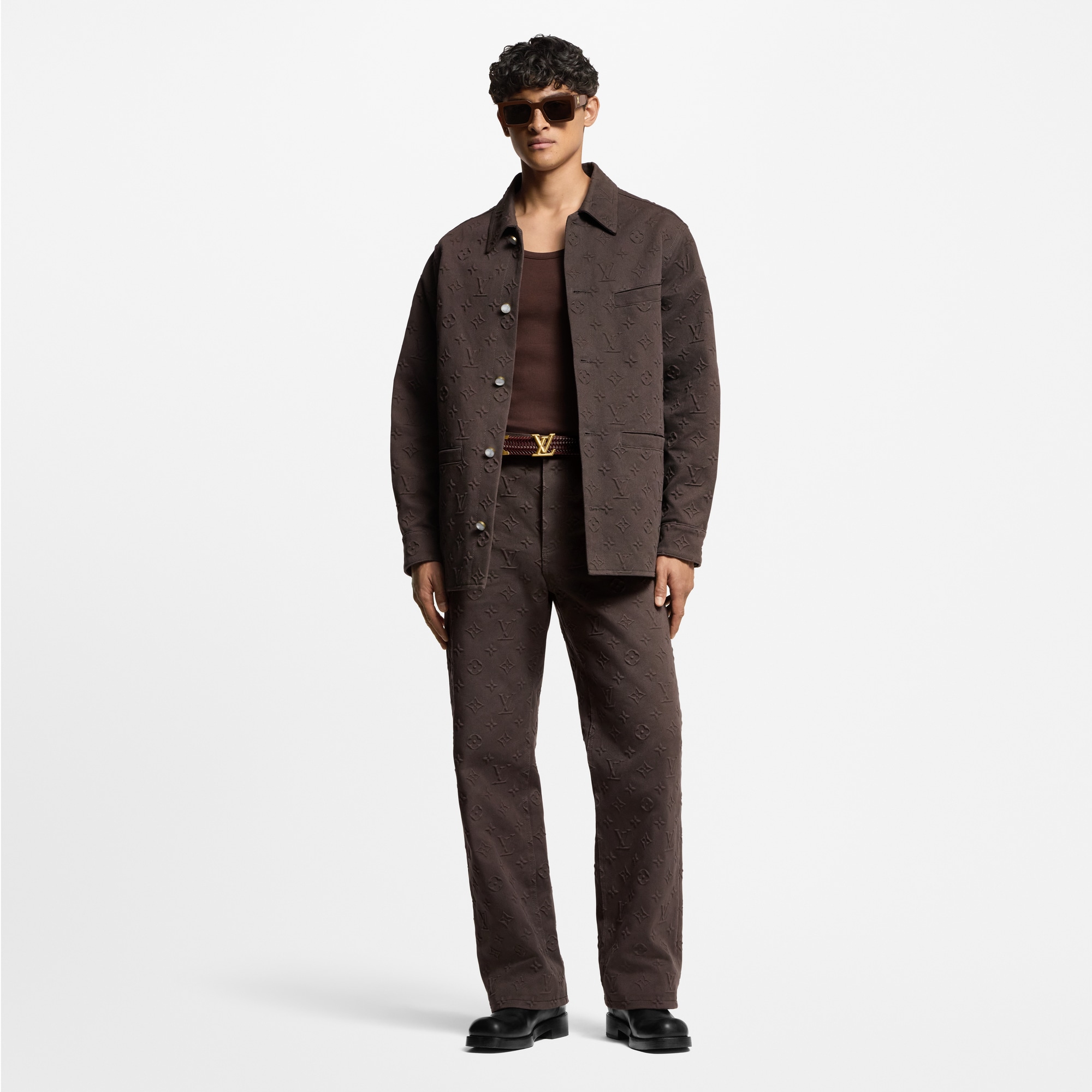  Ready-to-Wear Coats and Outerwear Monogram Embossed Overshirt | Louis Vuitton ® (Product zoom)