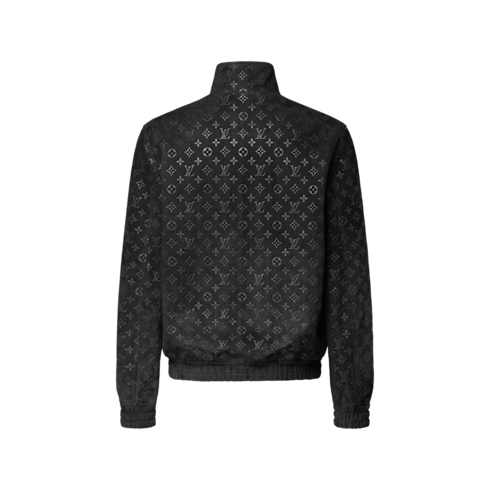Monogram Embossed Tracktop Jacket Back View