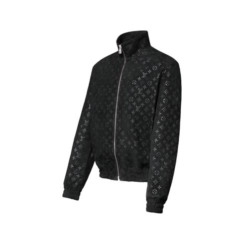 Monogram Embossed Tracktop Jacket Side View