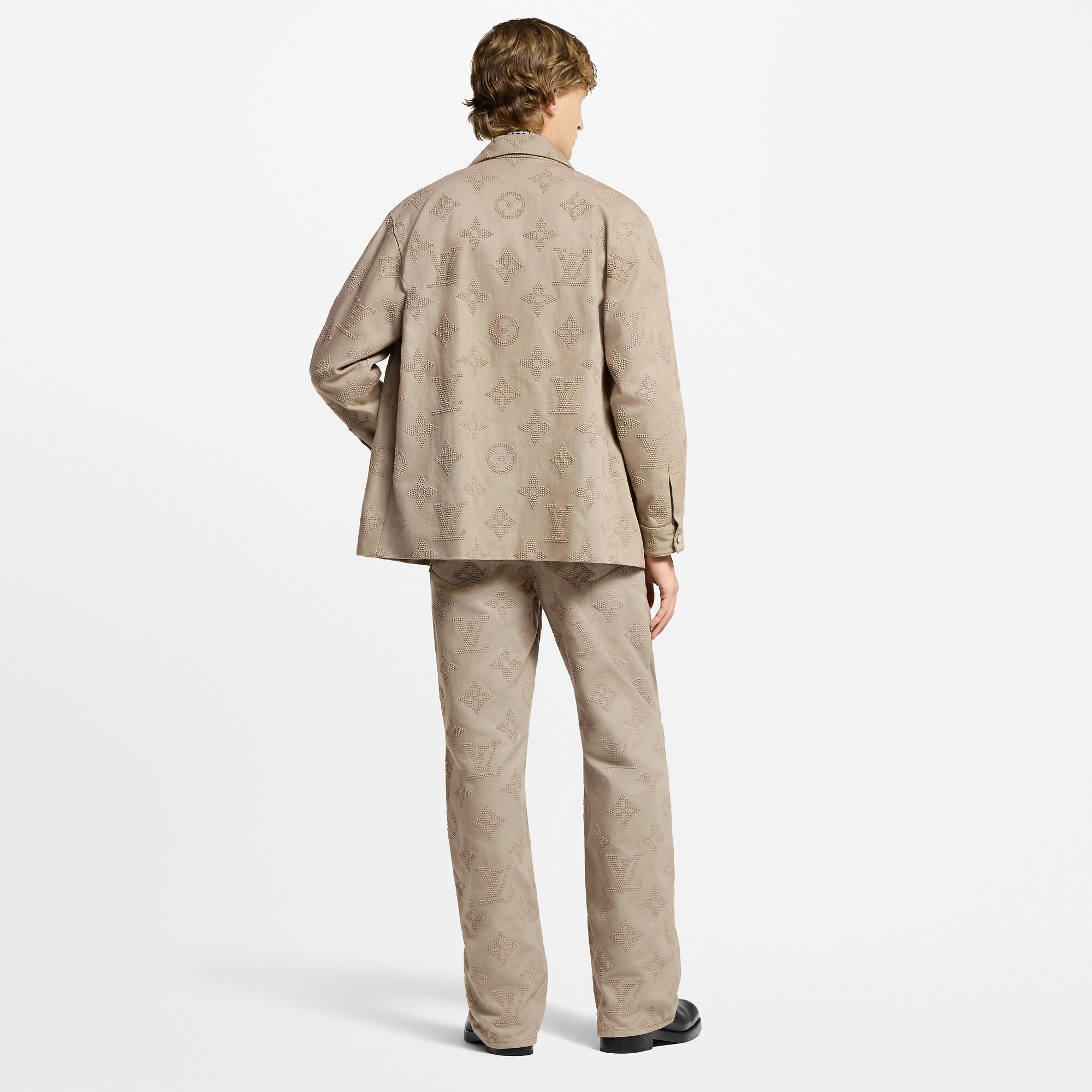 Monogram Embroidered Chic Overshirt
