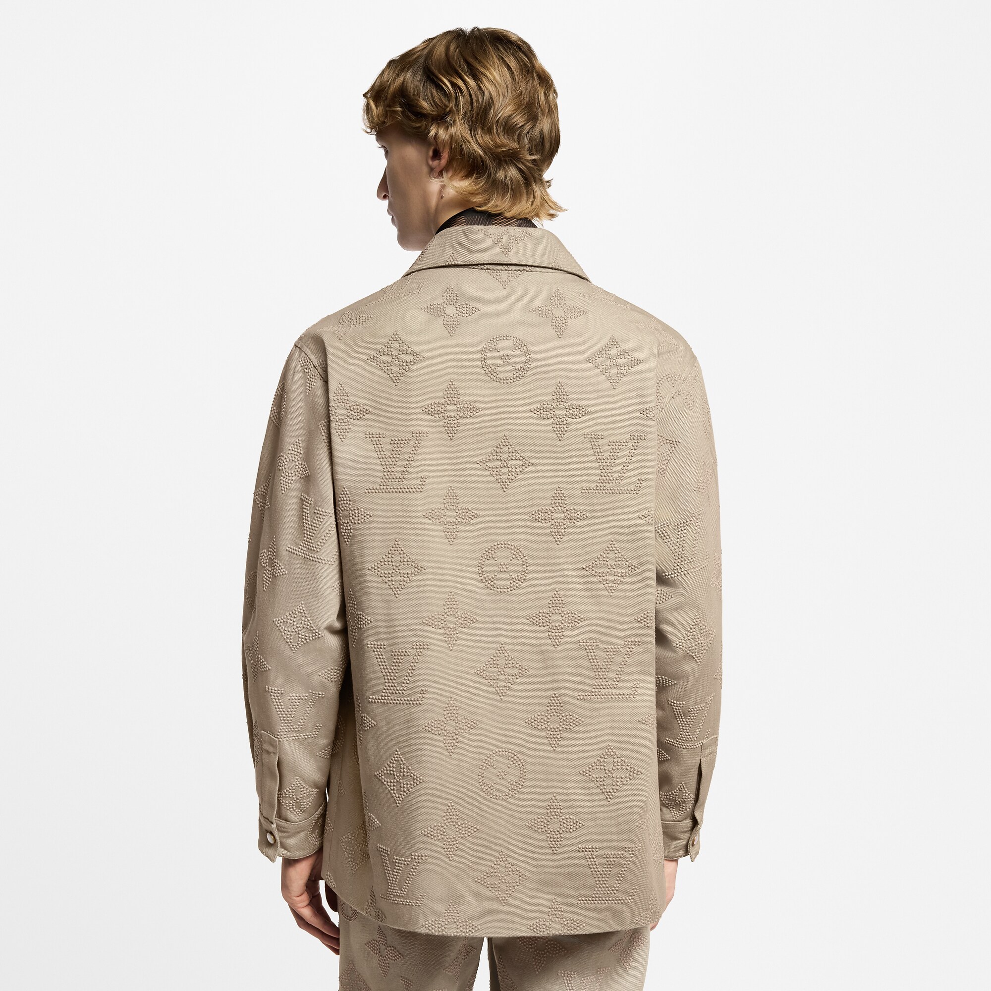 Monogram Embroidered Chic Overshirt