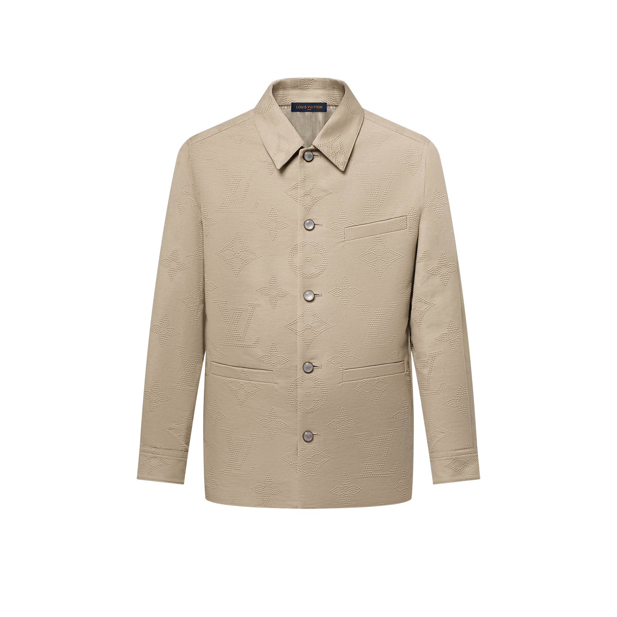 Monogram Embroidered Chic Overshirt