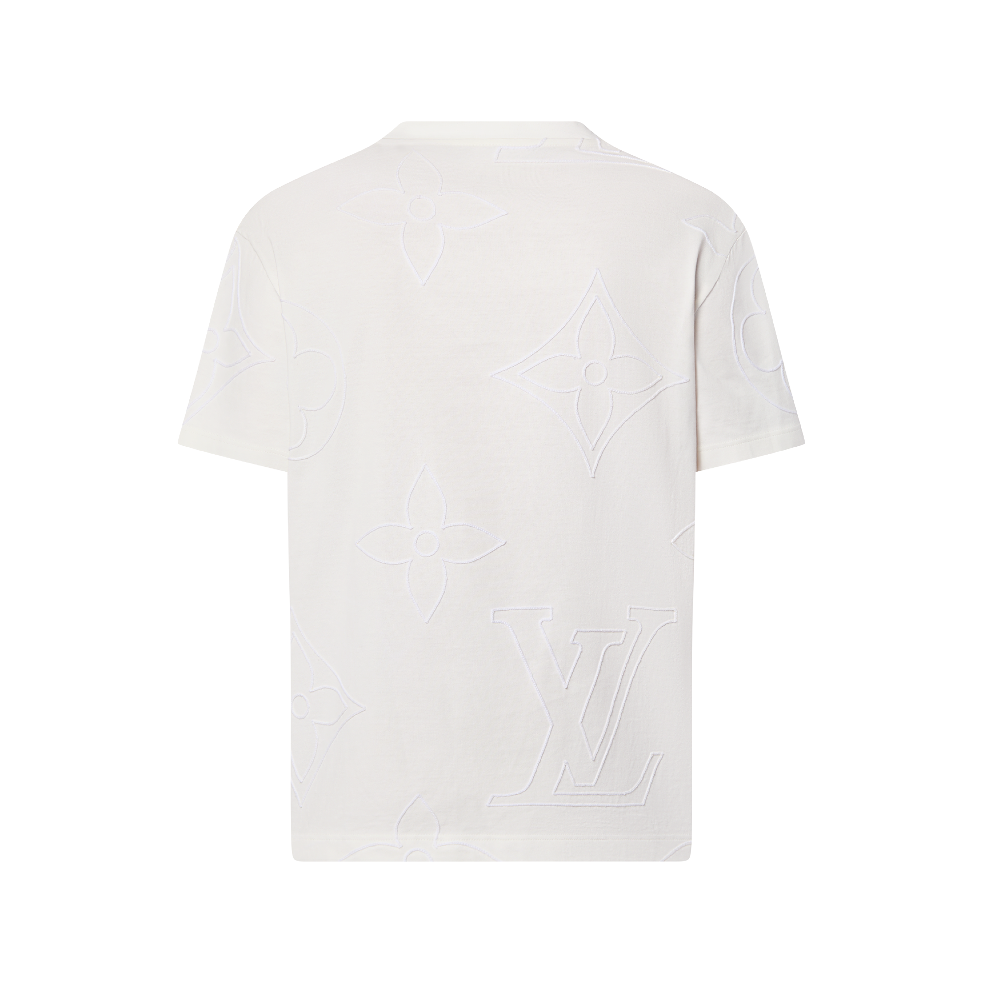 Monogram Embroidered Cotton T-Shirt - Men - Ready-to-Wear | LOUIS 