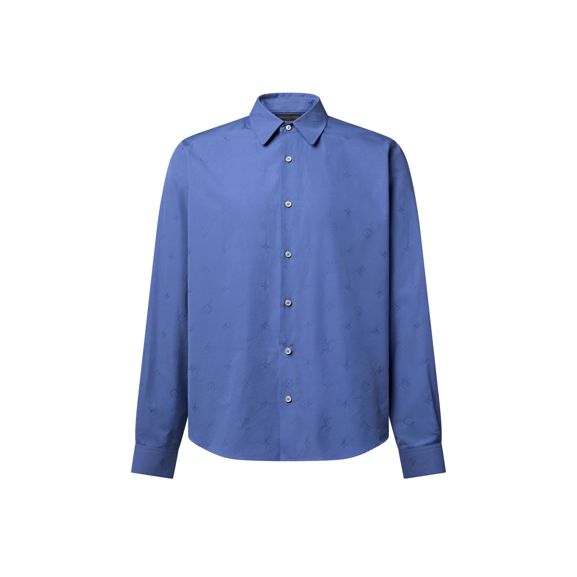 Monogram Embroidered Long-Sleeved Shirt - Men - Ready-to-Wear 