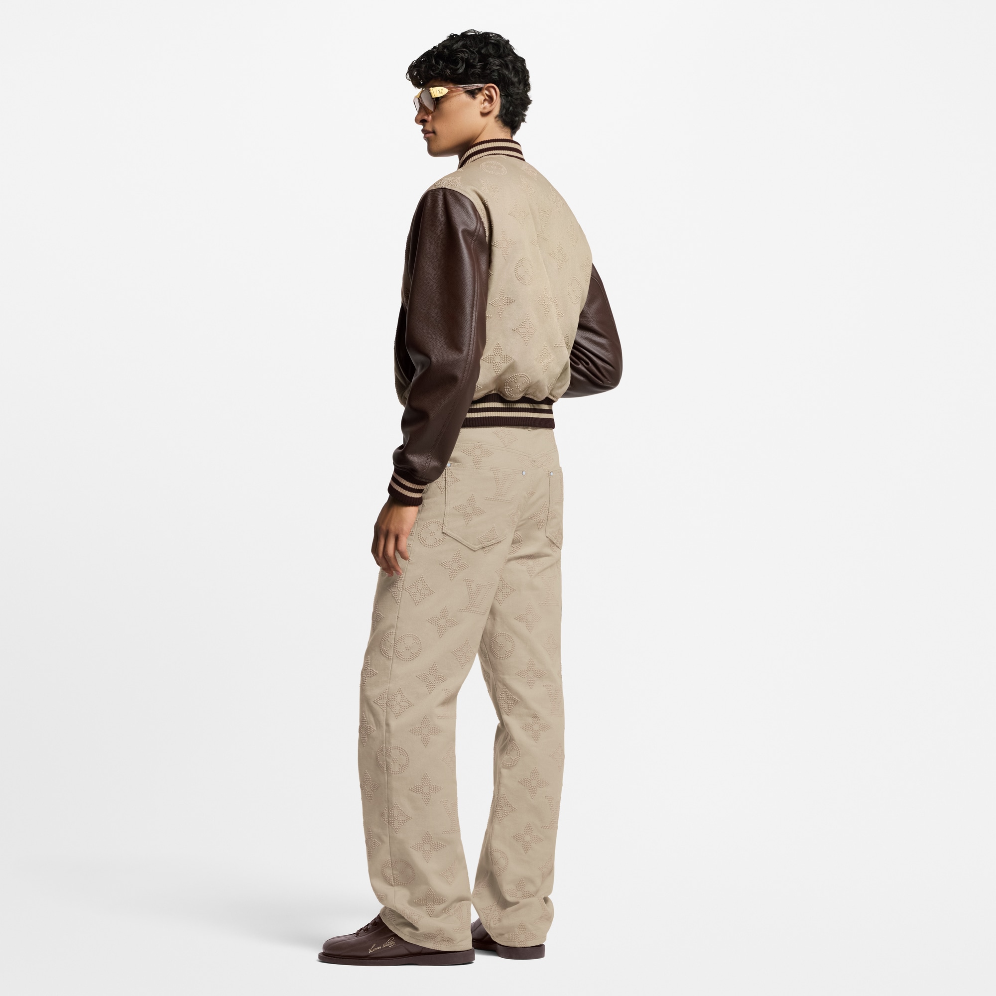  Ready-to-Wear Denim Monogram Embroidered Skate Pants | Louis Vuitton ® (Product zoom)