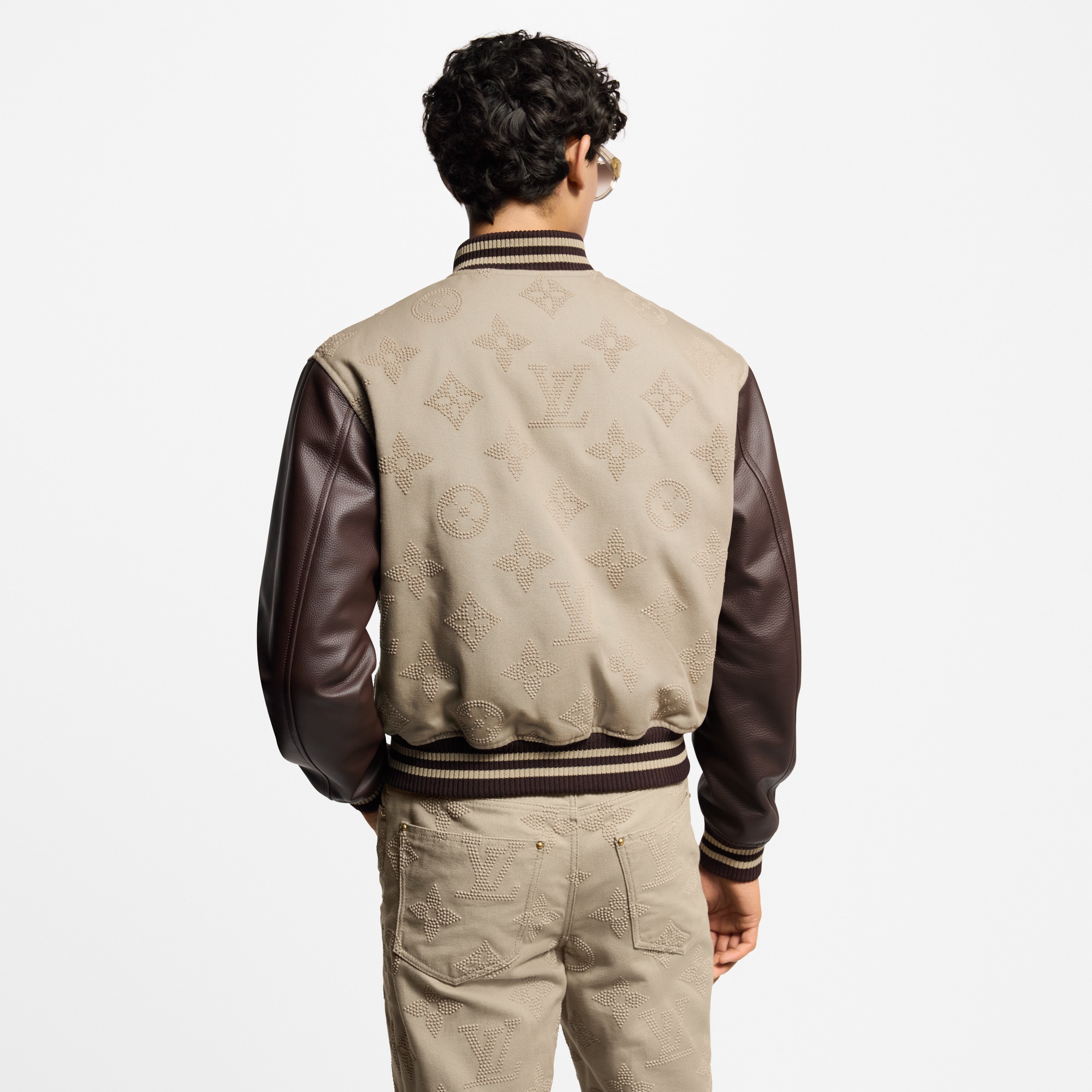  Ready-to-Wear Coats and Outerwear Monogram Embroidered Varsity Blouson | Louis Vuitton ® (Product zoom)