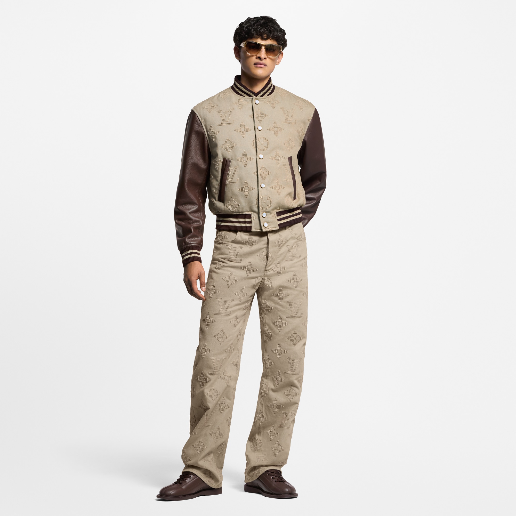  Ready-to-Wear Coats and Outerwear Monogram Embroidered Varsity Blouson | Louis Vuitton ® (Product zoom)