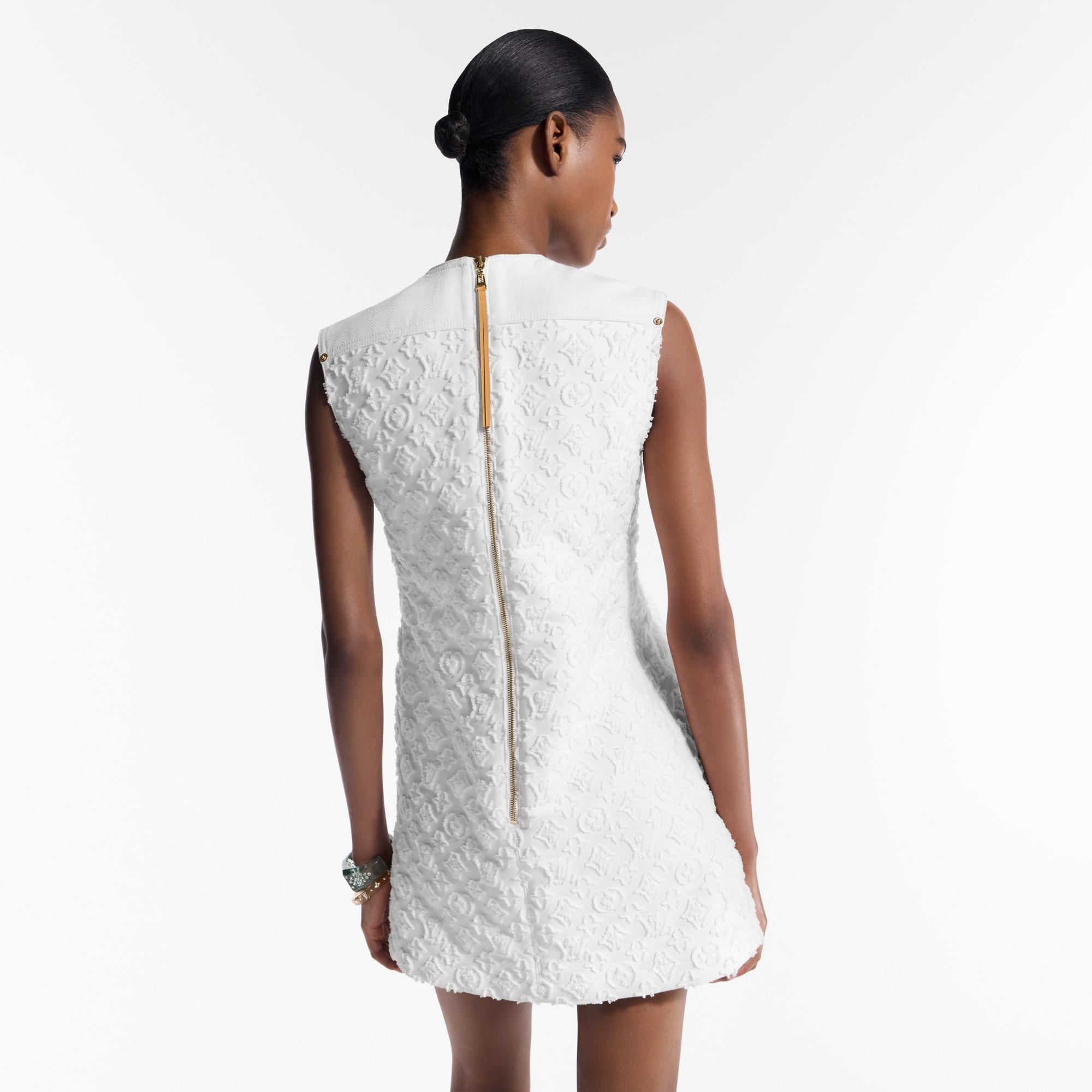  Ready-to-Wear Dresses Monogram Fil Coupé Denim Dress  | Louis Vuitton ® (Product zoom)