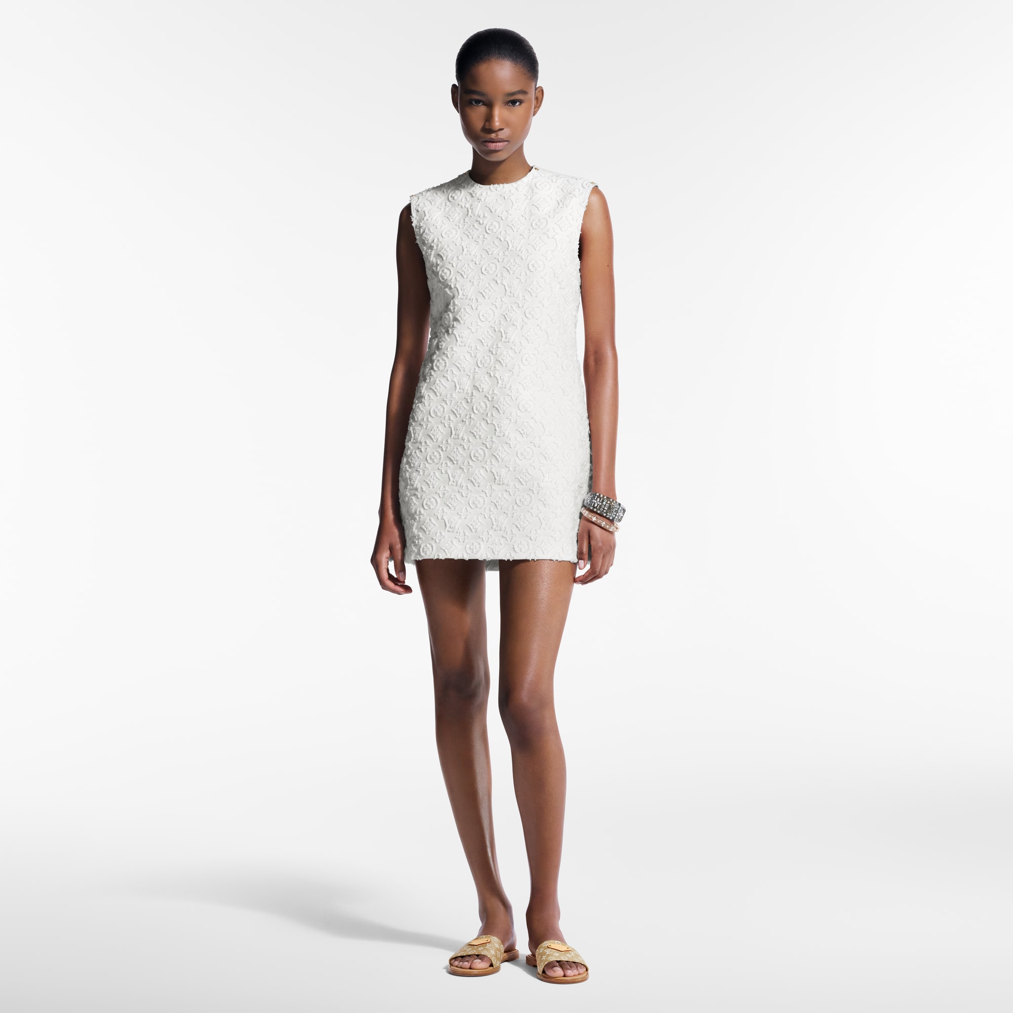 Ready-to-Wear Dresses Monogram Fil Coupé Denim Dress  | Louis Vuitton ® (Product zoom)