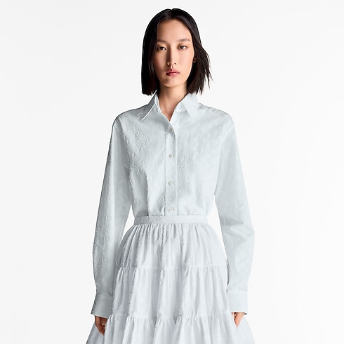 Ready-to-Wear Tops Monogram Fil Coupé Shirt | Louis Vuitton ® (Product zoom)