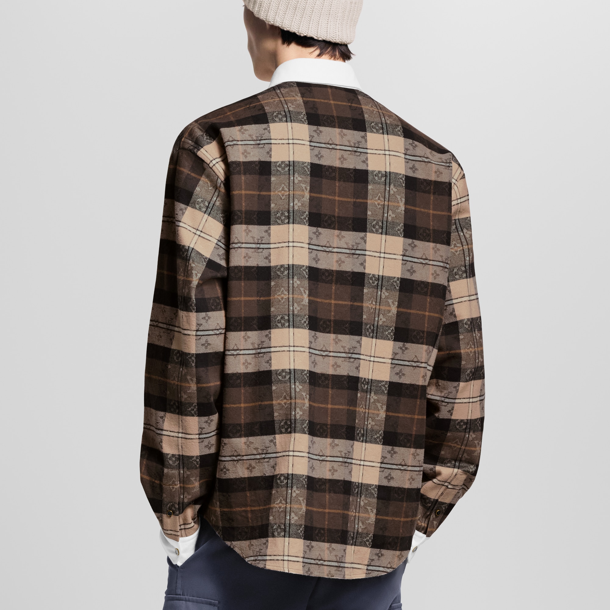  Ready-to-Wear Shirts Monogram Flannel Long-Sleeved Polo Shirt | Louis Vuitton ® (Product zoom)