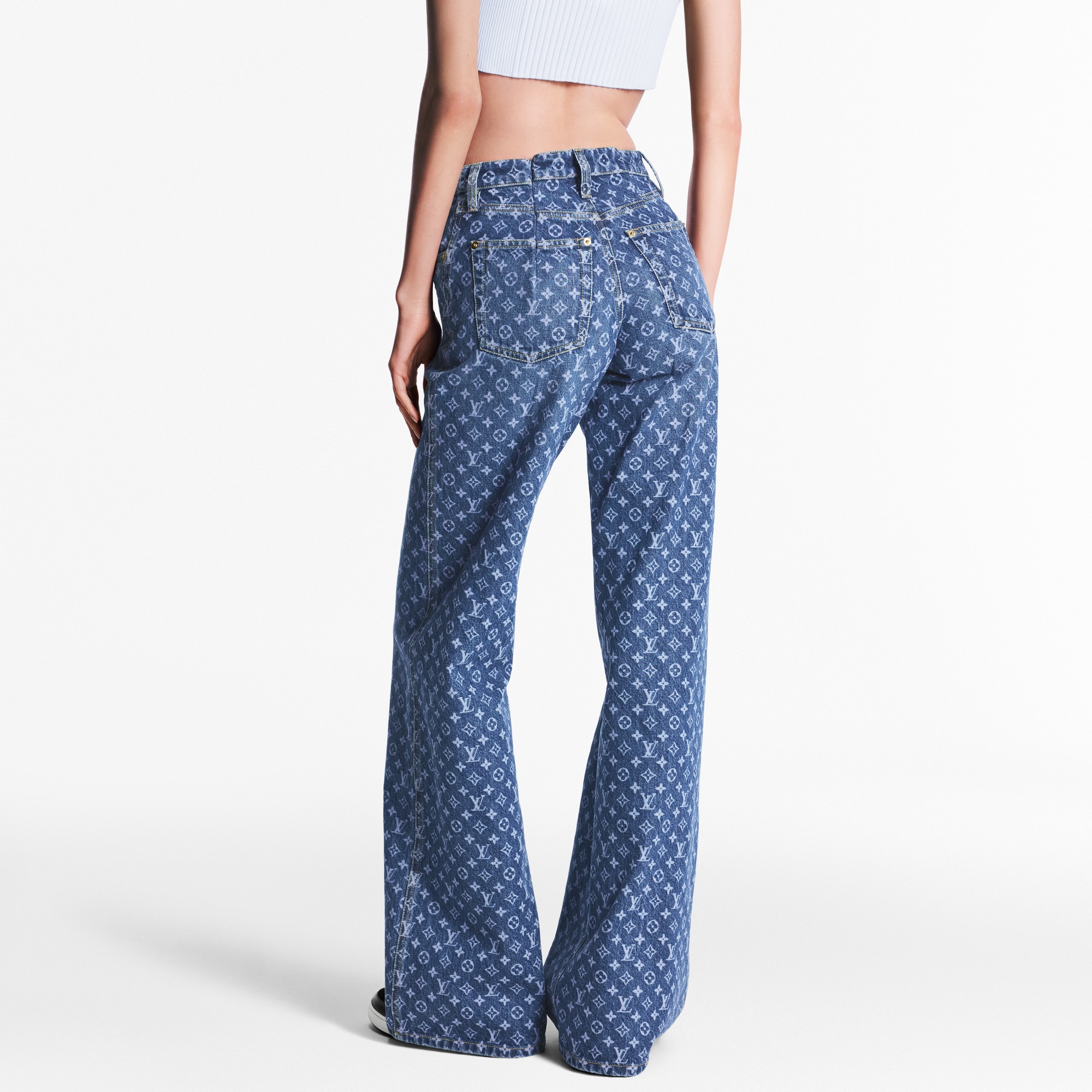  Ready-to-Wear Pants Monogram Flared Jeans | Louis Vuitton ® (Product zoom)
