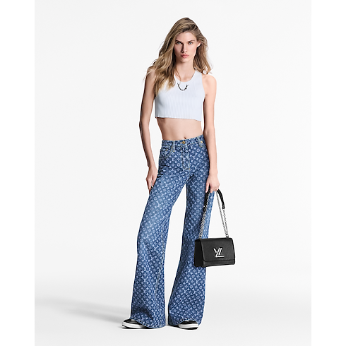 Ready-to-Wear Pants Monogram Flared Jeans | Louis Vuitton ® (Product zoom)