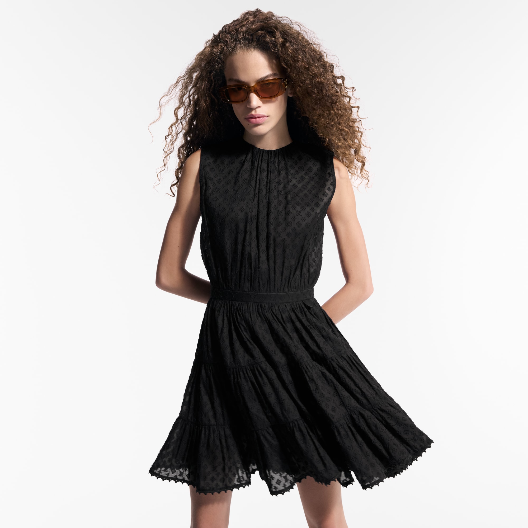  Ready-to-Wear Dresses Monogram Fli Coupé Tiered Dress  | Louis Vuitton ® (Product zoom)
