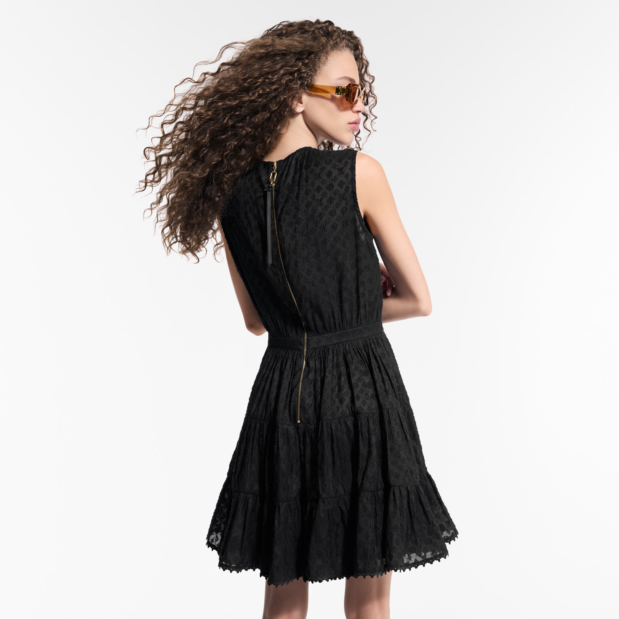  Ready-to-Wear Dresses Monogram Fli Coupé Tiered Dress  | Louis Vuitton ® (Product zoom)