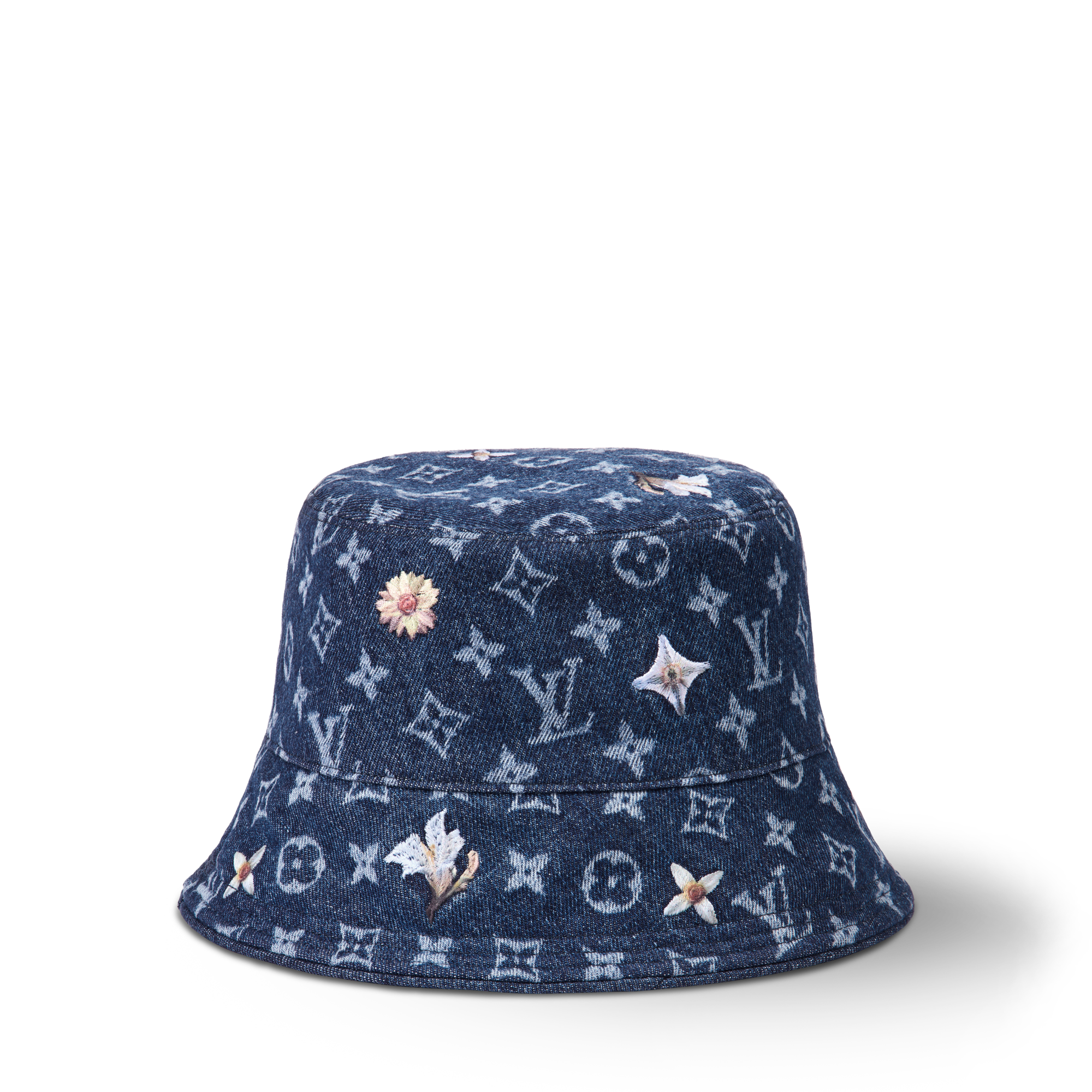 LOUIS VUITTON NIGO Denim Bucket Hat M, Excellent Condition display picture 1