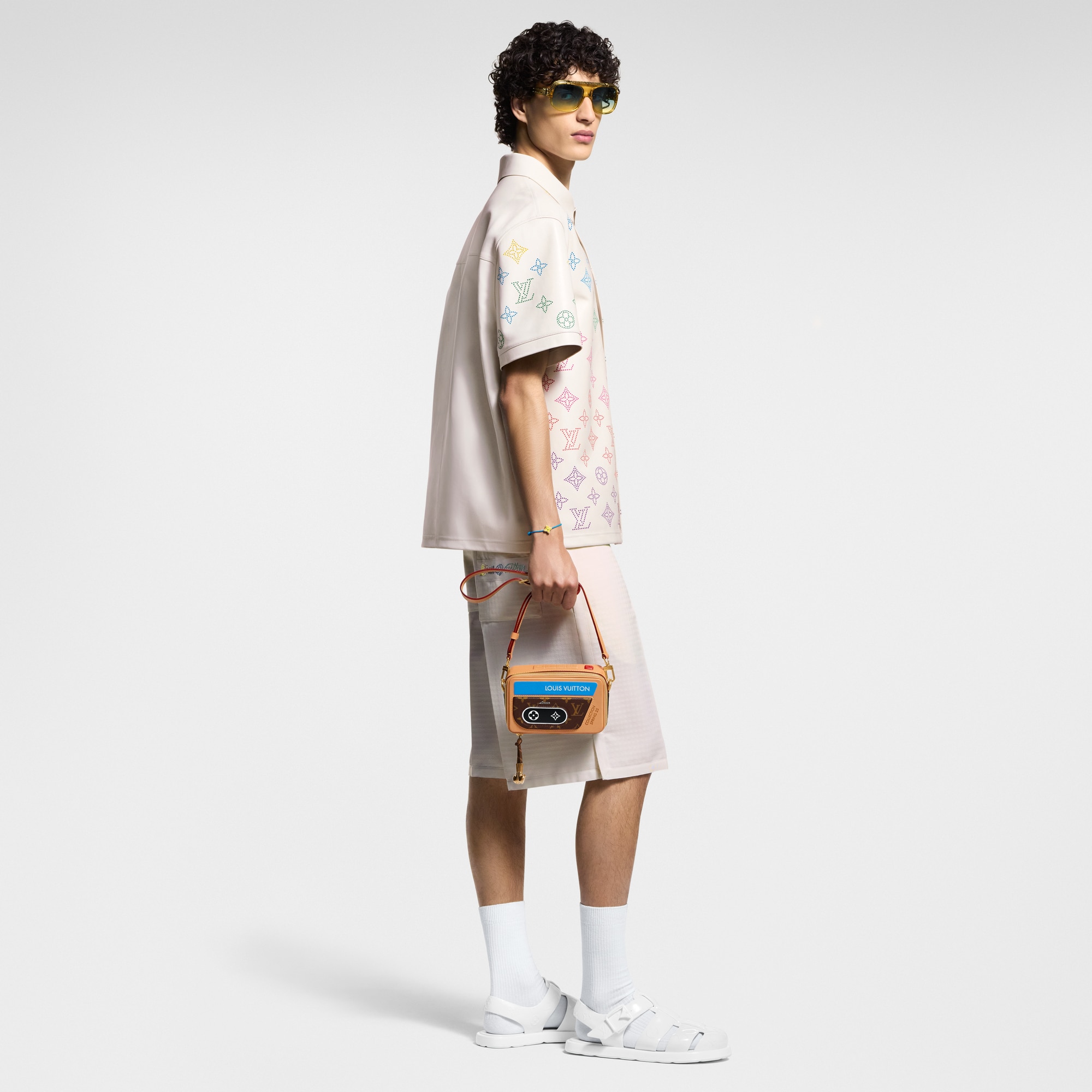  Ready-to-Wear Shirts Monogram Flower Perforated Leather Polo Shirt | Louis Vuitton ® (Product zoom)