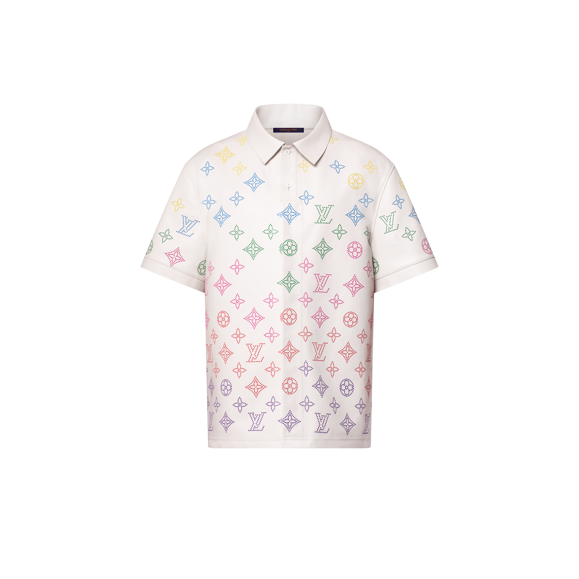  Ready-to-Wear Shirts Monogram Flower Perforated Leather Polo Shirt | Louis Vuitton ® (Product zoom)
