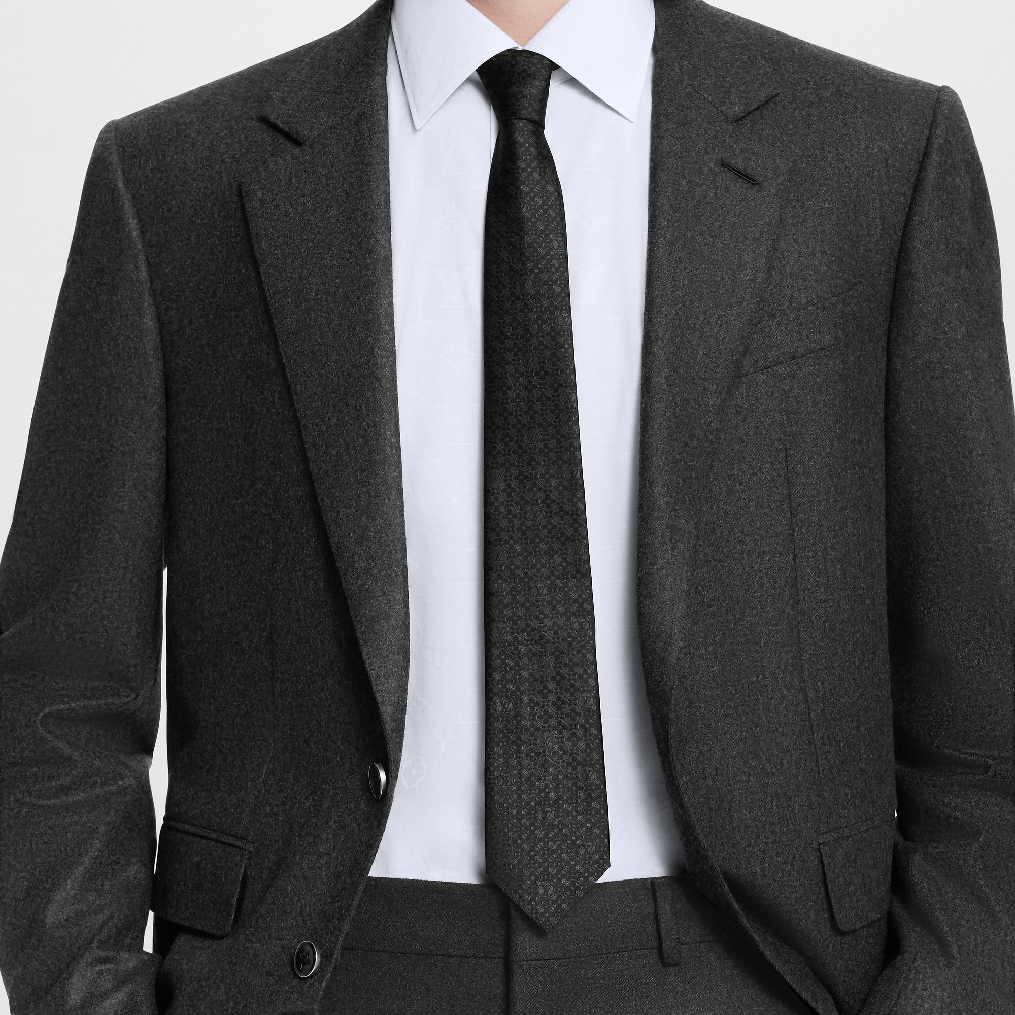 Monogram Flower Tie