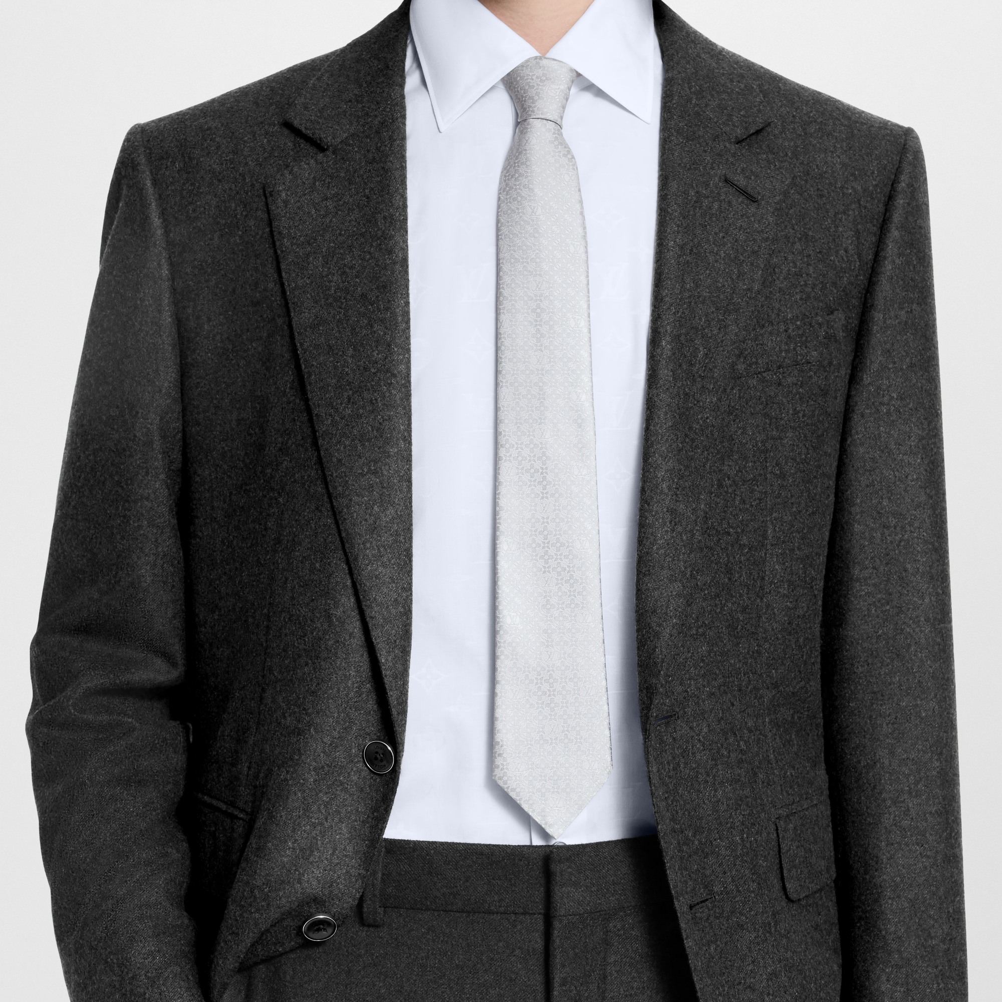 S00 Accessories Ties and Pocket Squares Monogram Flower Tie | Louis Vuitton ® (Product zoom)